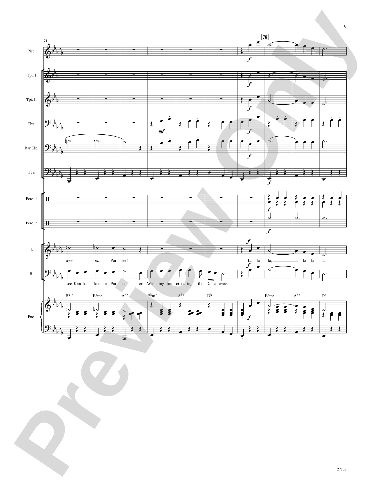 Lydia, the Tattooed Lady: Score: Choral SoundPax