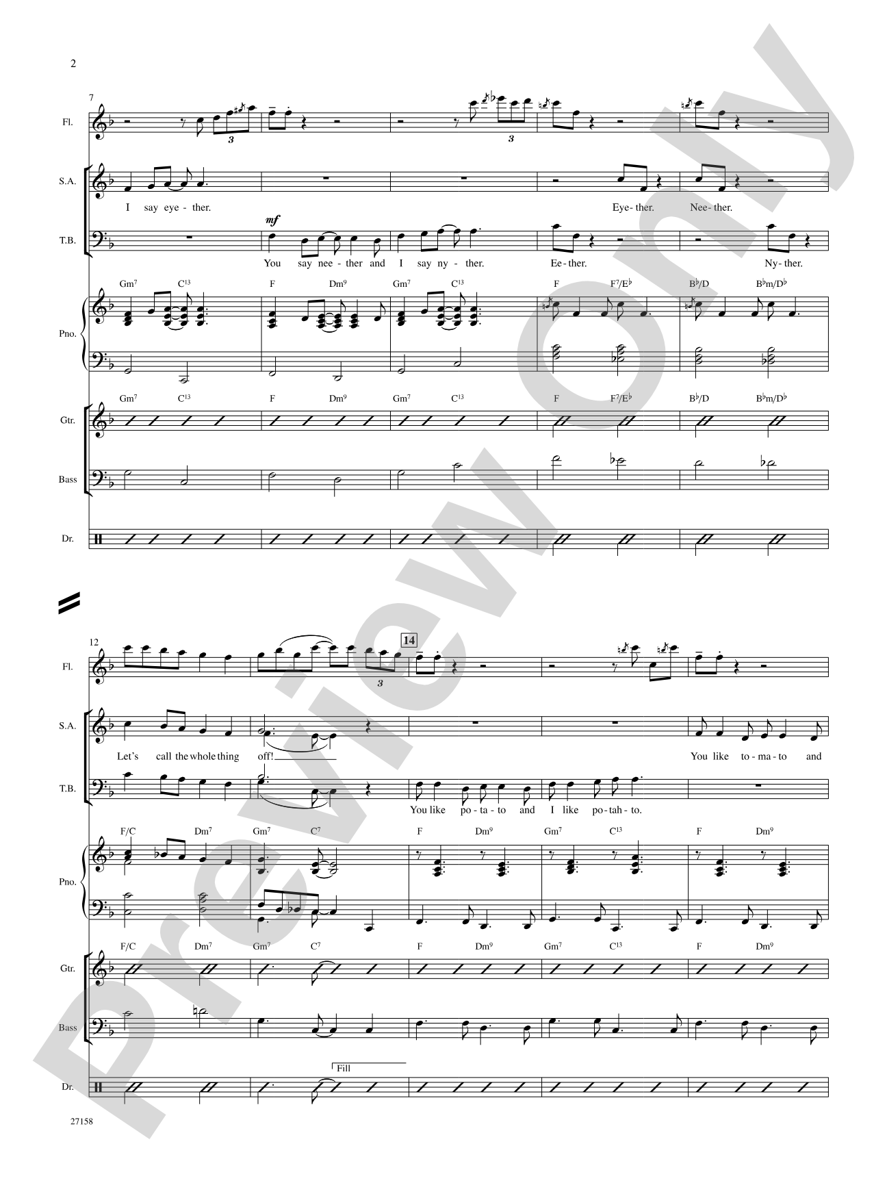 Let's Call the Whole Thing Off: Choral SoundPax