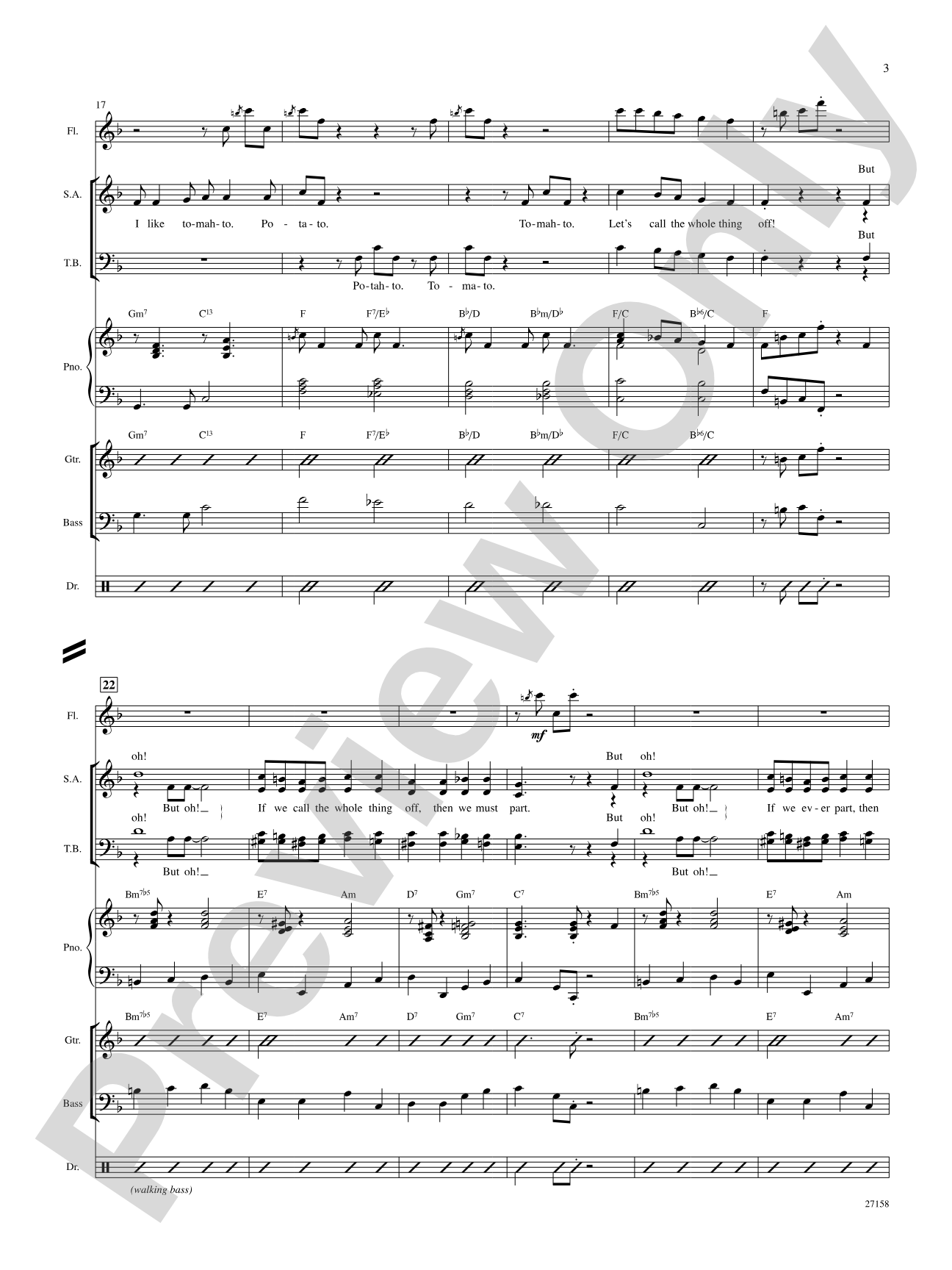 Let's Call the Whole Thing Off: Choral SoundPax