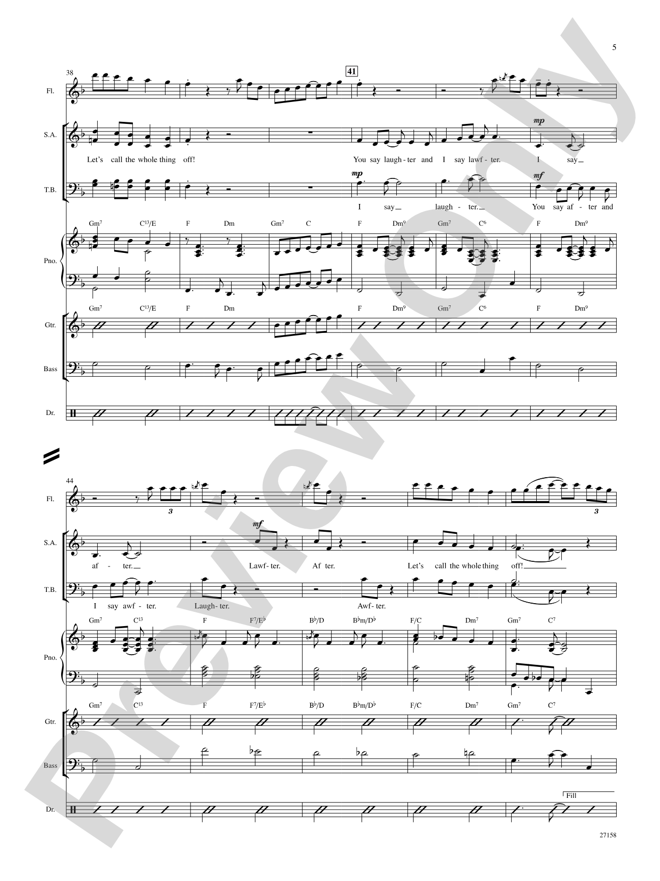 Let's Call the Whole Thing Off: Choral SoundPax