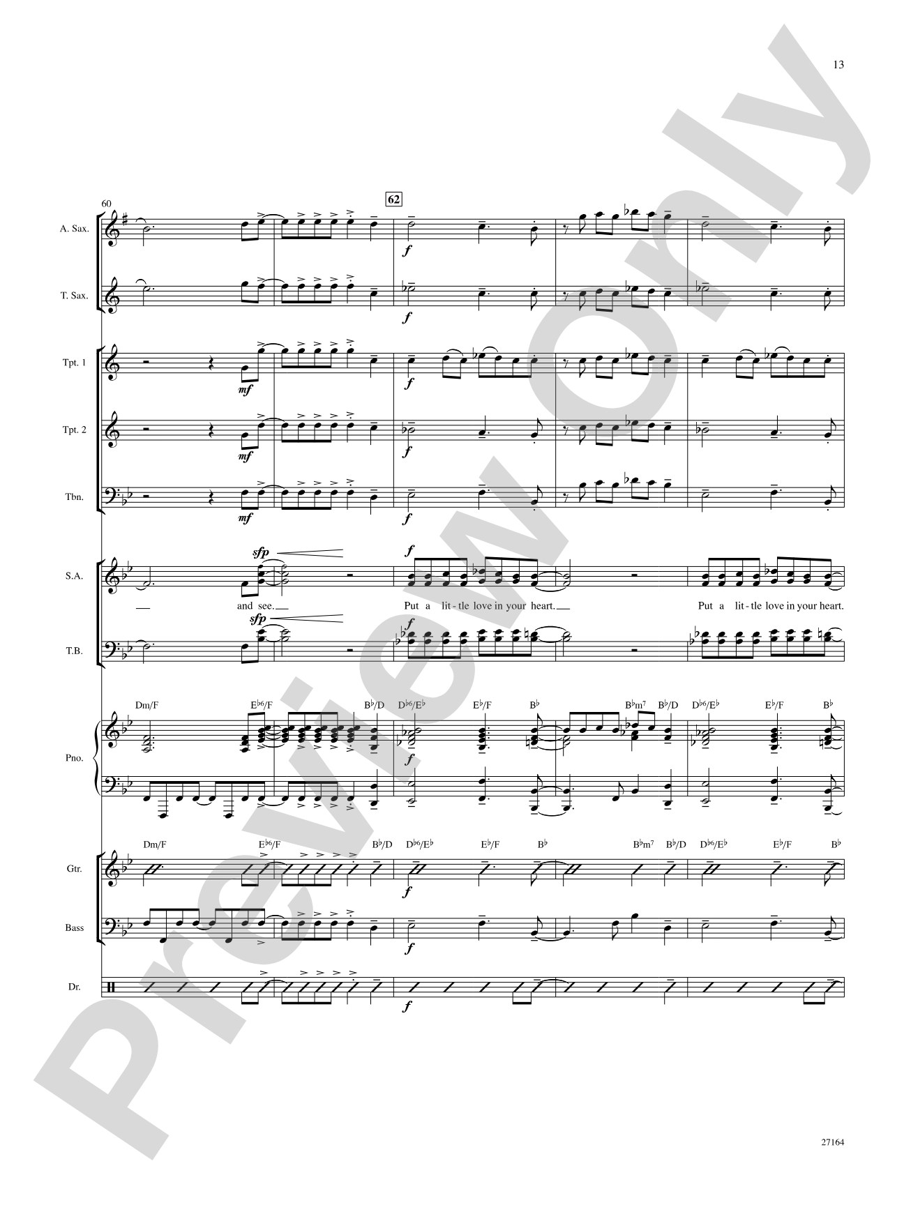 Put a Little Love in Your Heart: Choral SoundPax