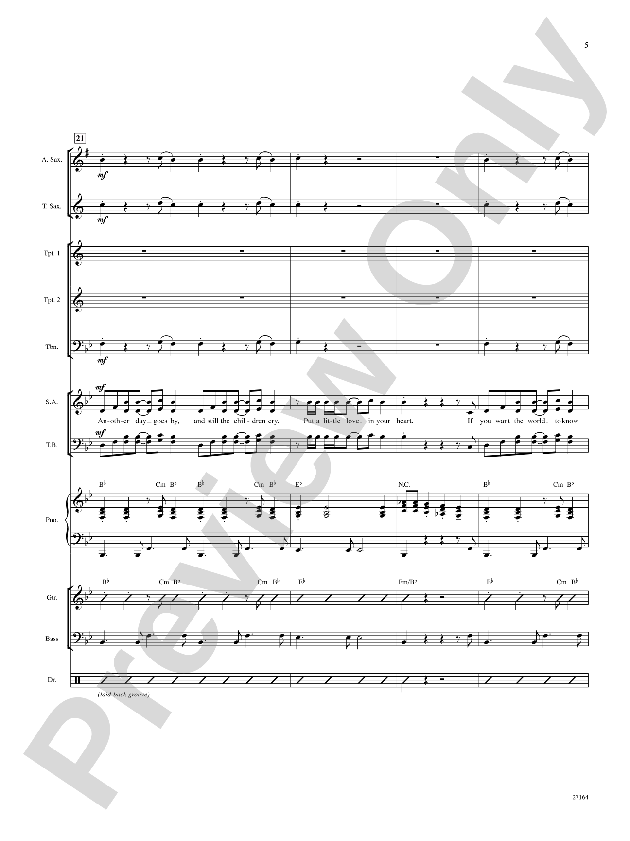 Put a Little Love in Your Heart: Choral SoundPax