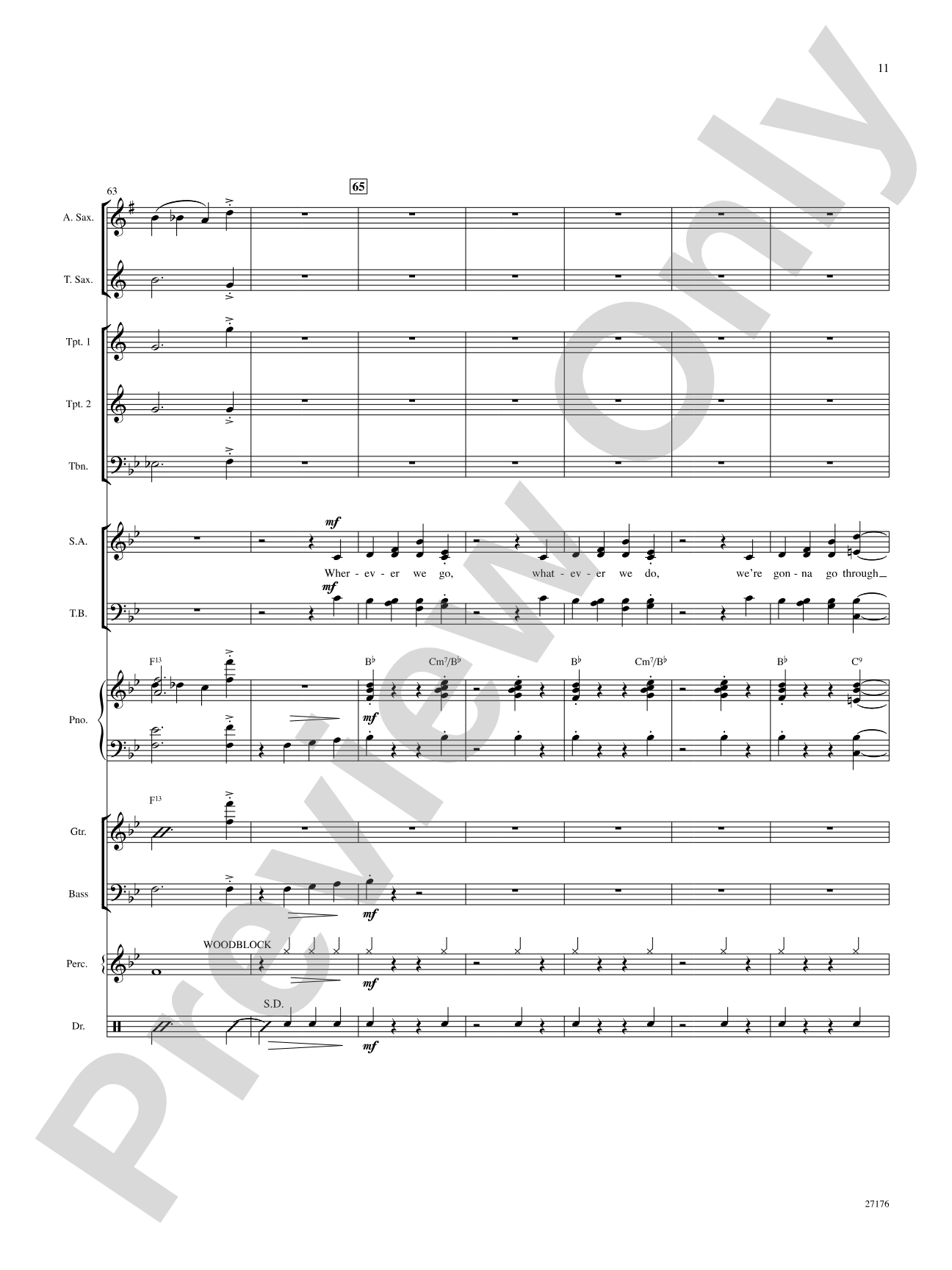 Together Wherever We Go (from Gypsy): Choral SoundPax