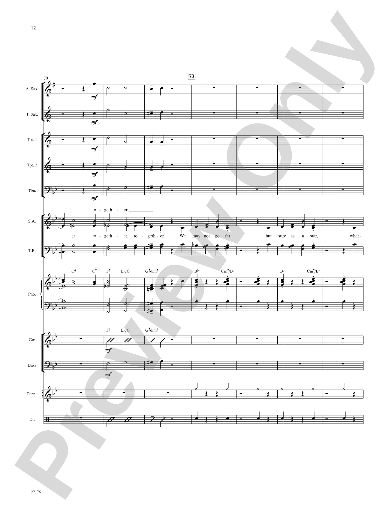 Together Wherever We Go (from Gypsy): Choral SoundPax
