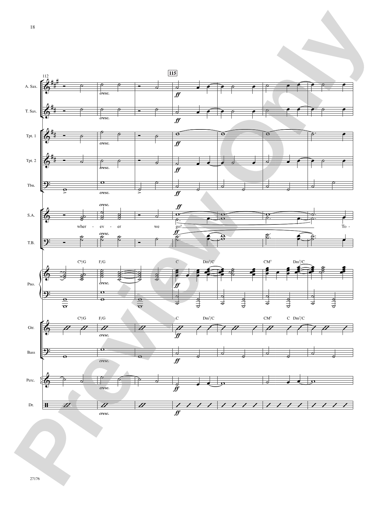 Together Wherever We Go (from Gypsy): Choral SoundPax