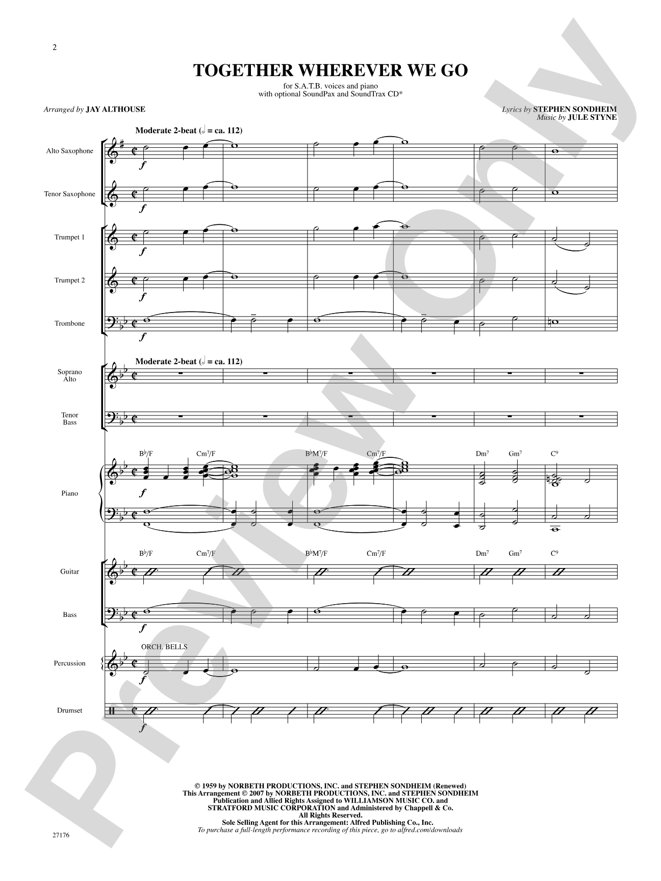 Together Wherever We Go (from Gypsy): Choral SoundPax