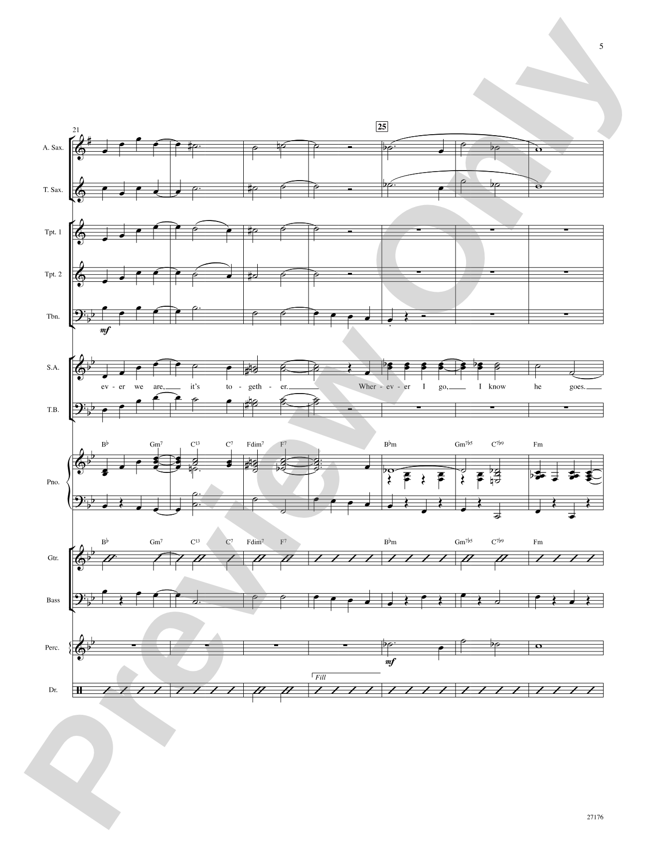 Together Wherever We Go (from Gypsy): Choral SoundPax