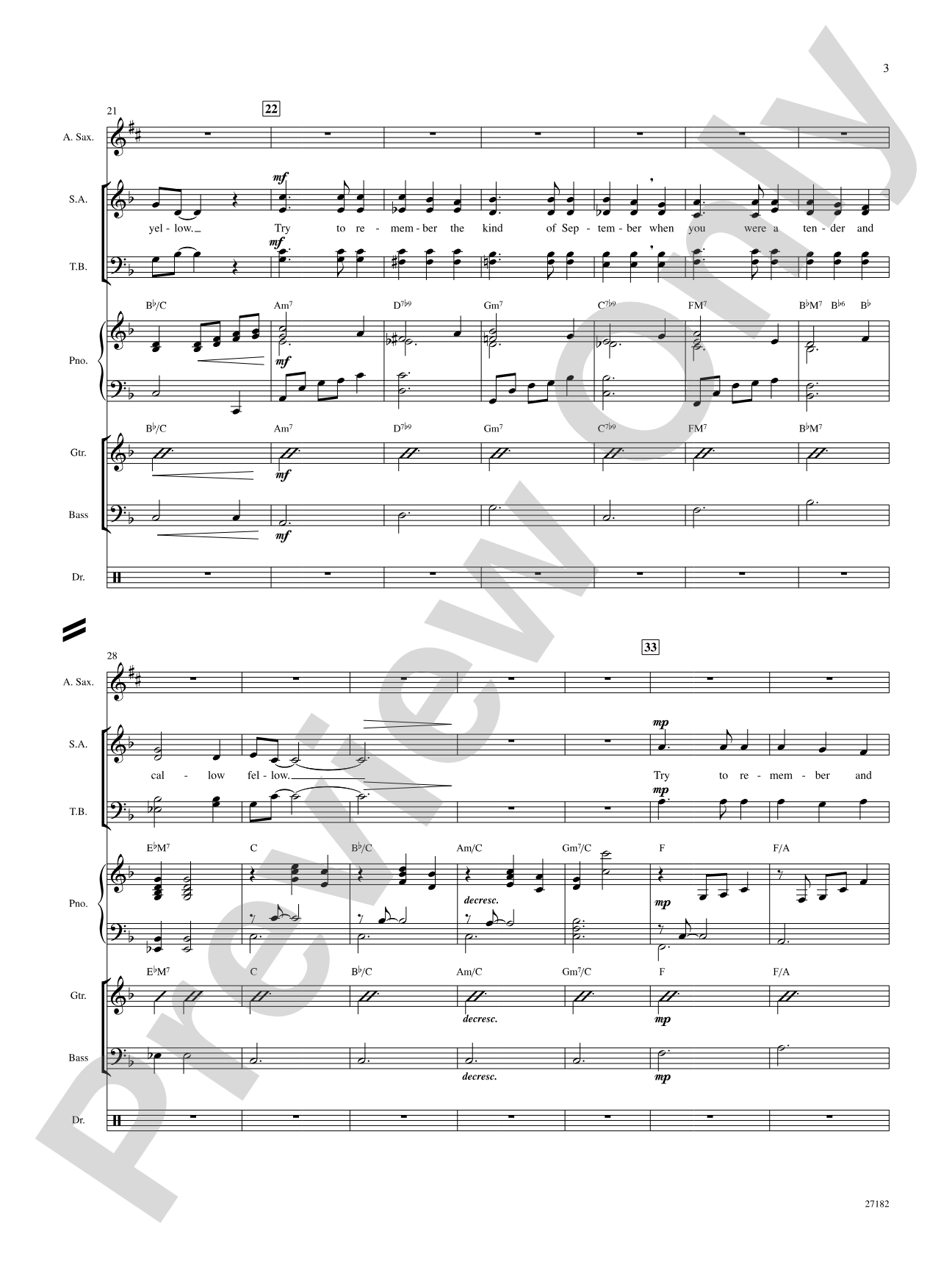 Try to Remember (from The Fantasticks): Choral SoundPax