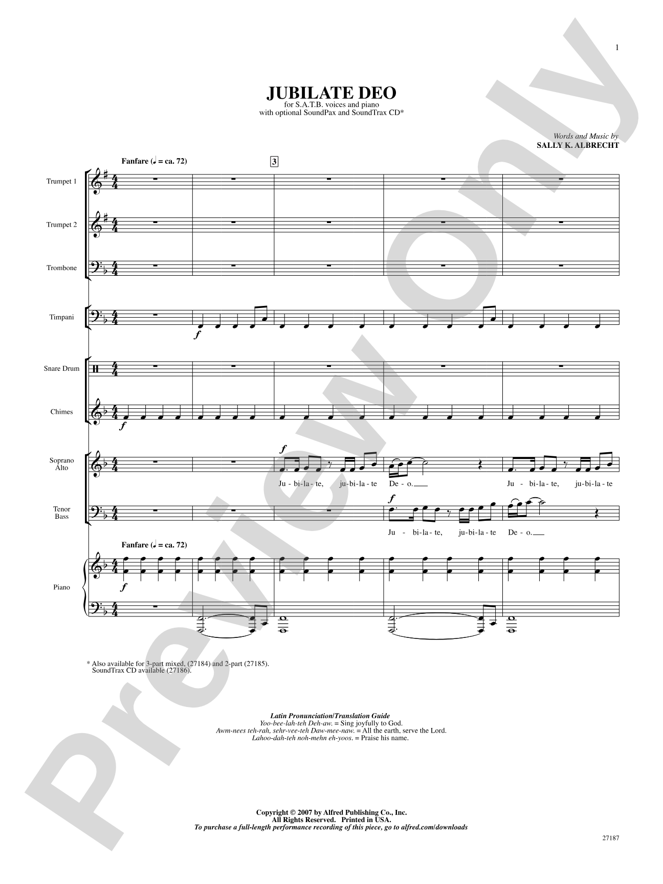 Jubilate Deo: Choral SoundPax