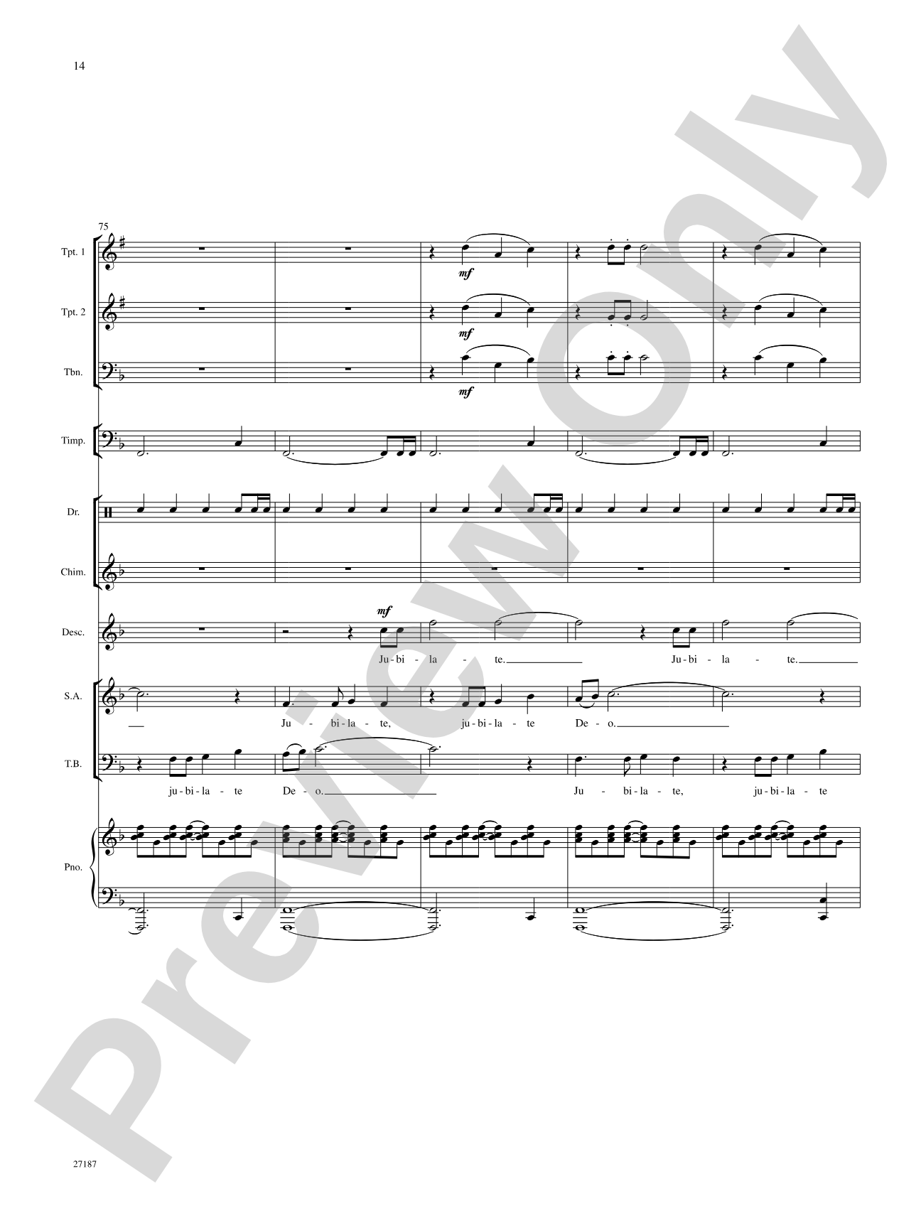 Jubilate Deo: Choral SoundPax