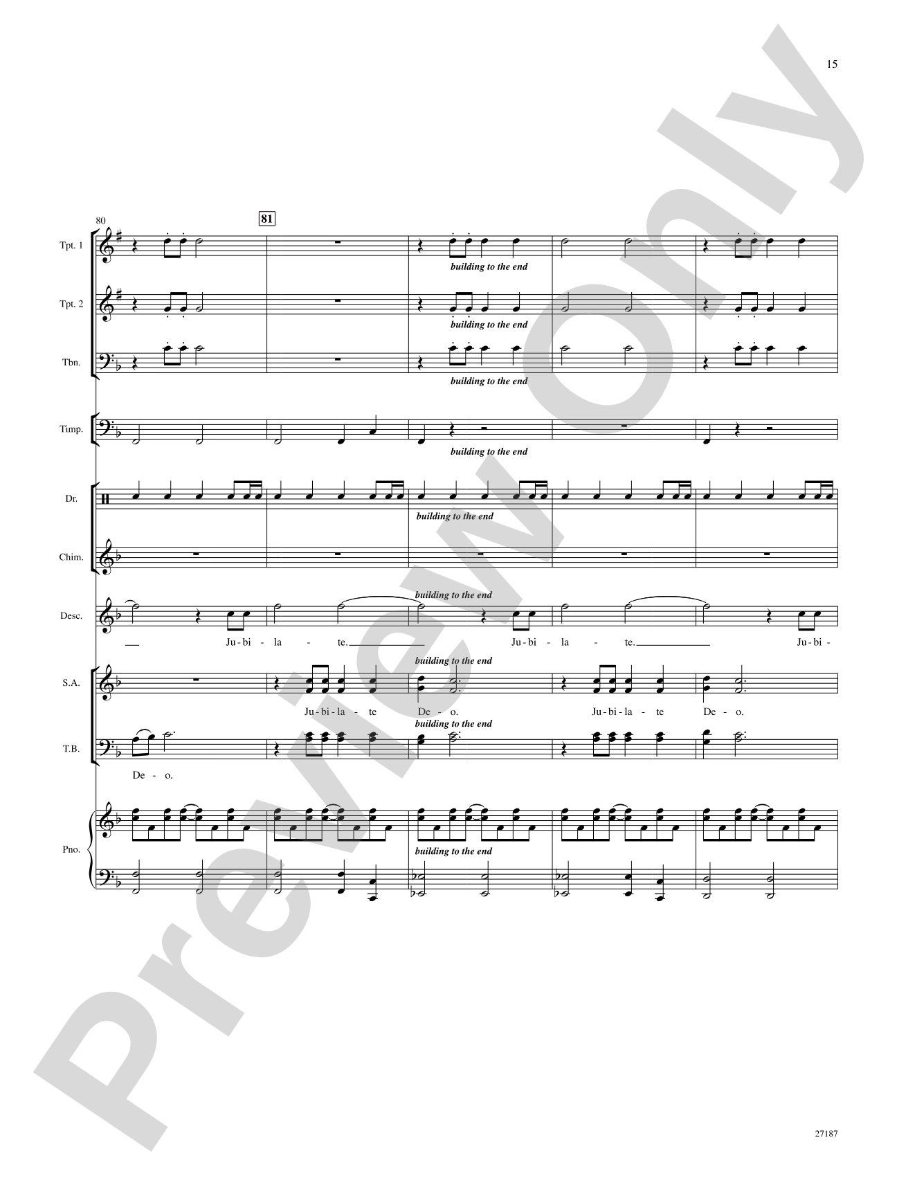 Jubilate Deo: Choral SoundPax