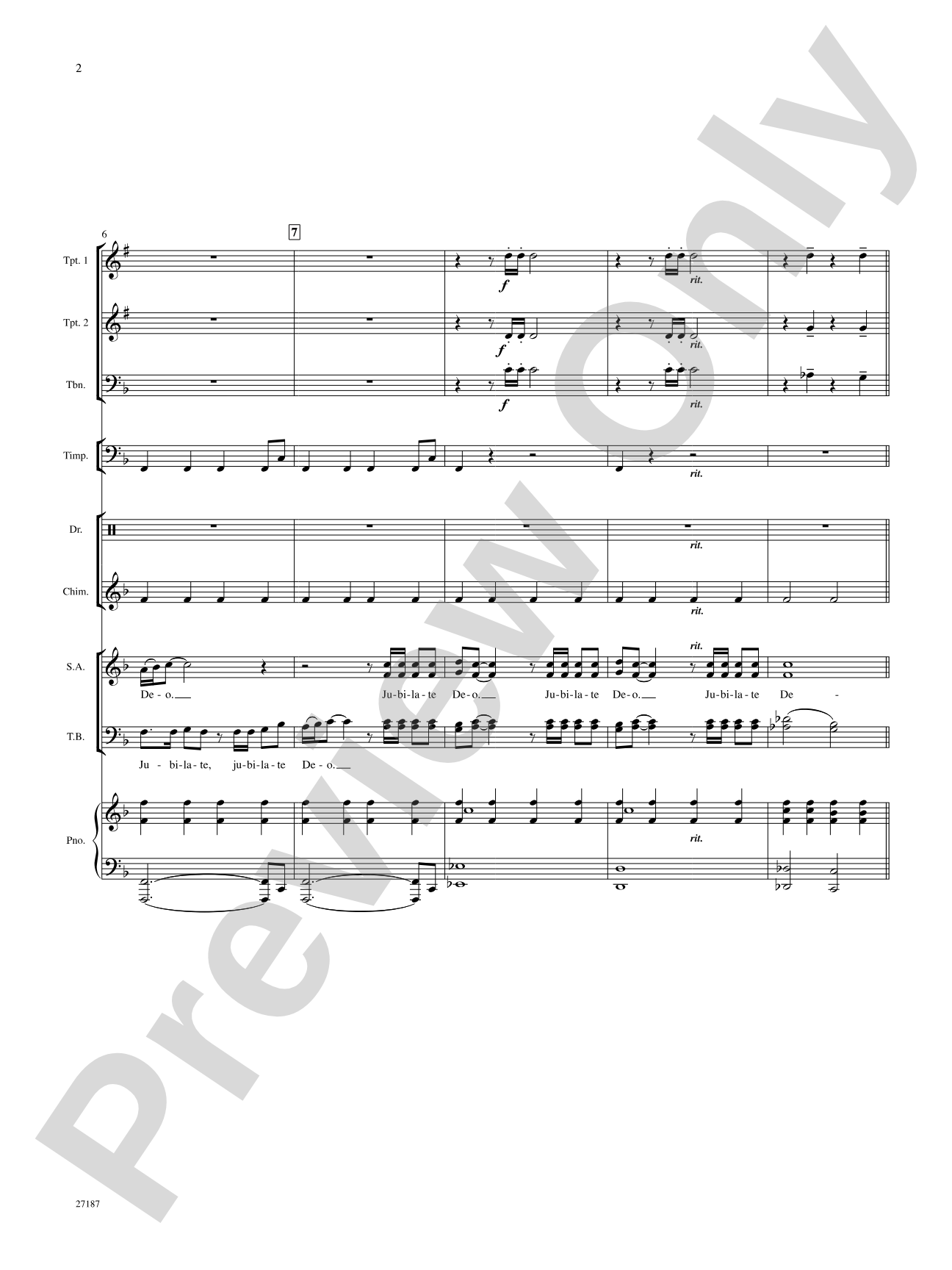 Jubilate Deo: Choral SoundPax