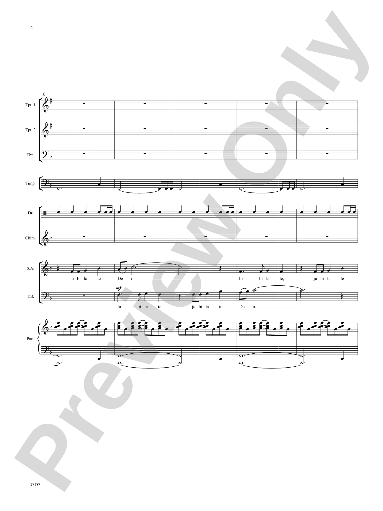 Jubilate Deo: Choral SoundPax