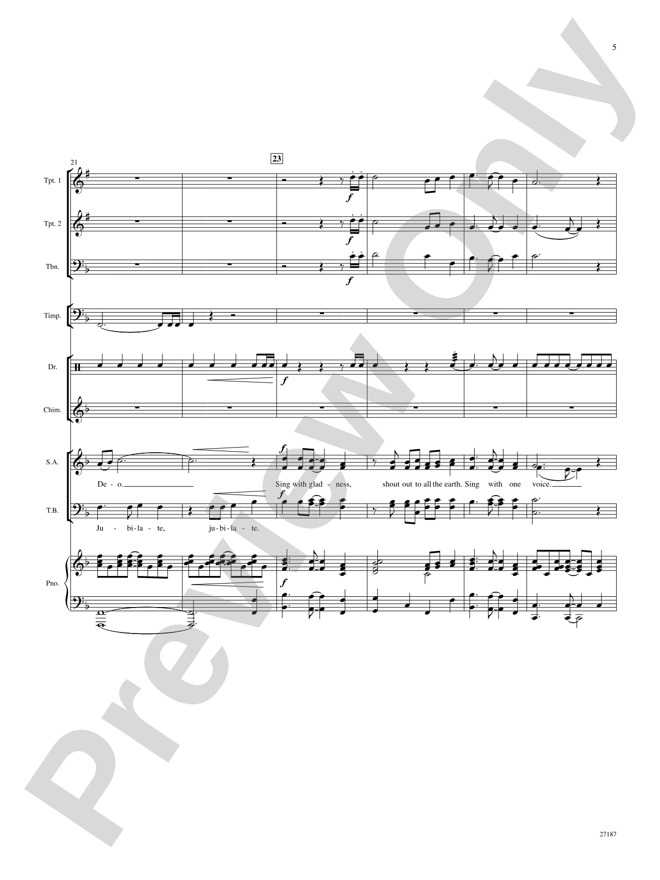 Jubilate Deo: Choral SoundPax