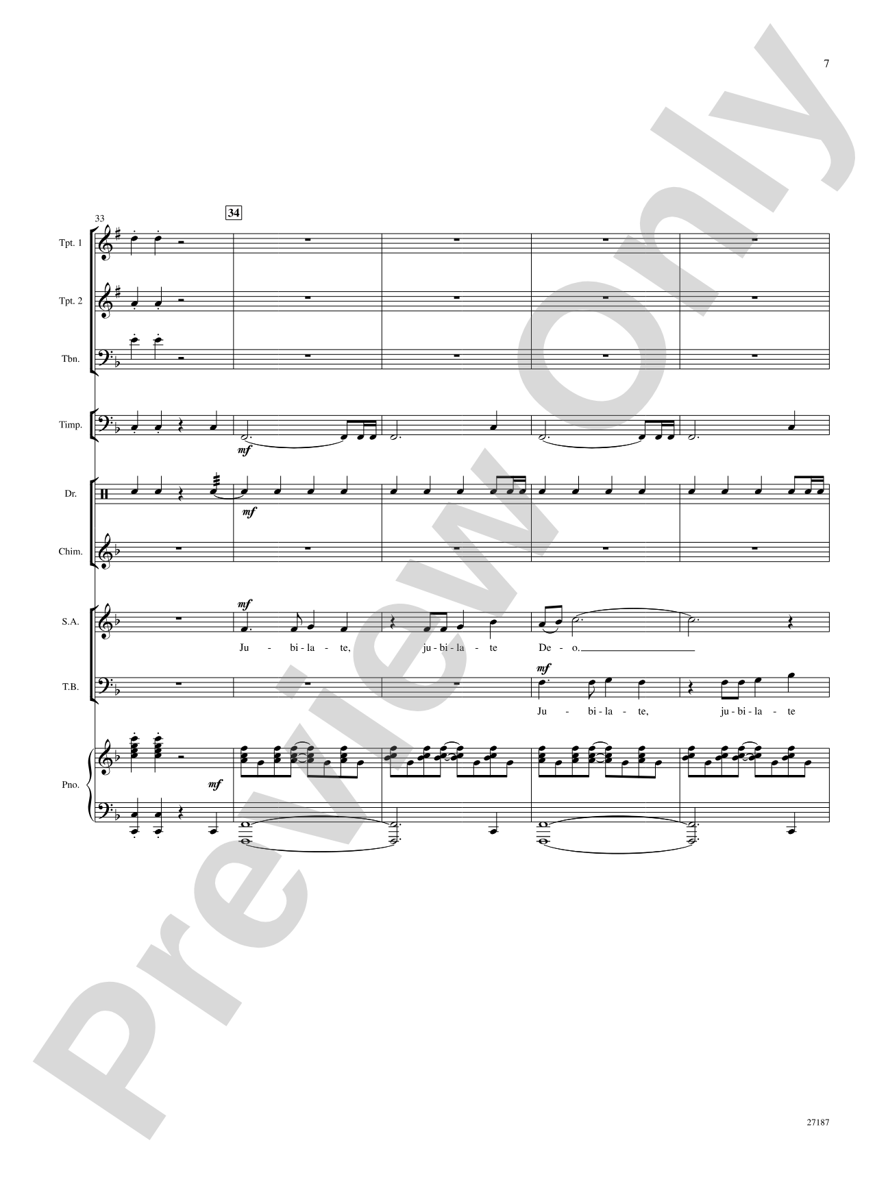 Jubilate Deo: Choral SoundPax