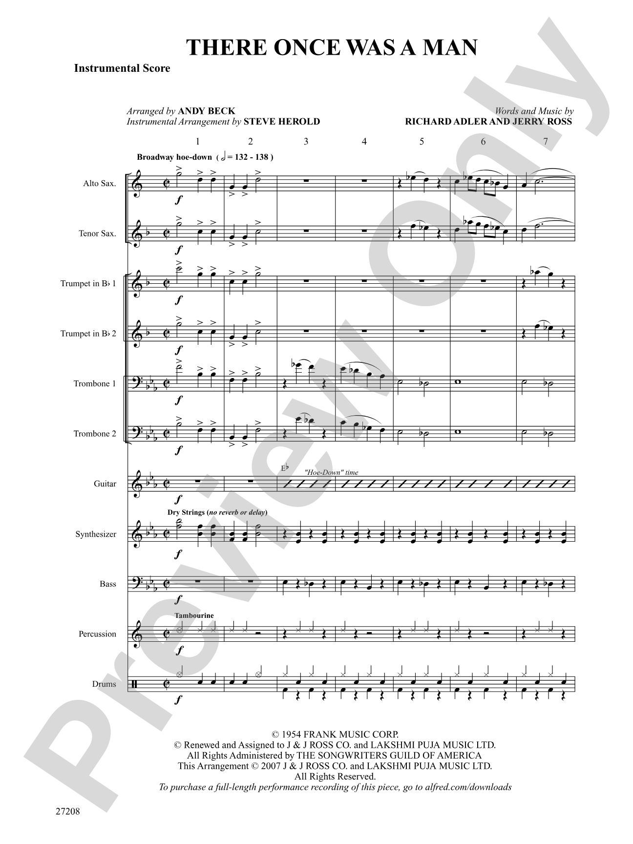 There Once Was a Man (from The Pajama Game): Choral SoundPax