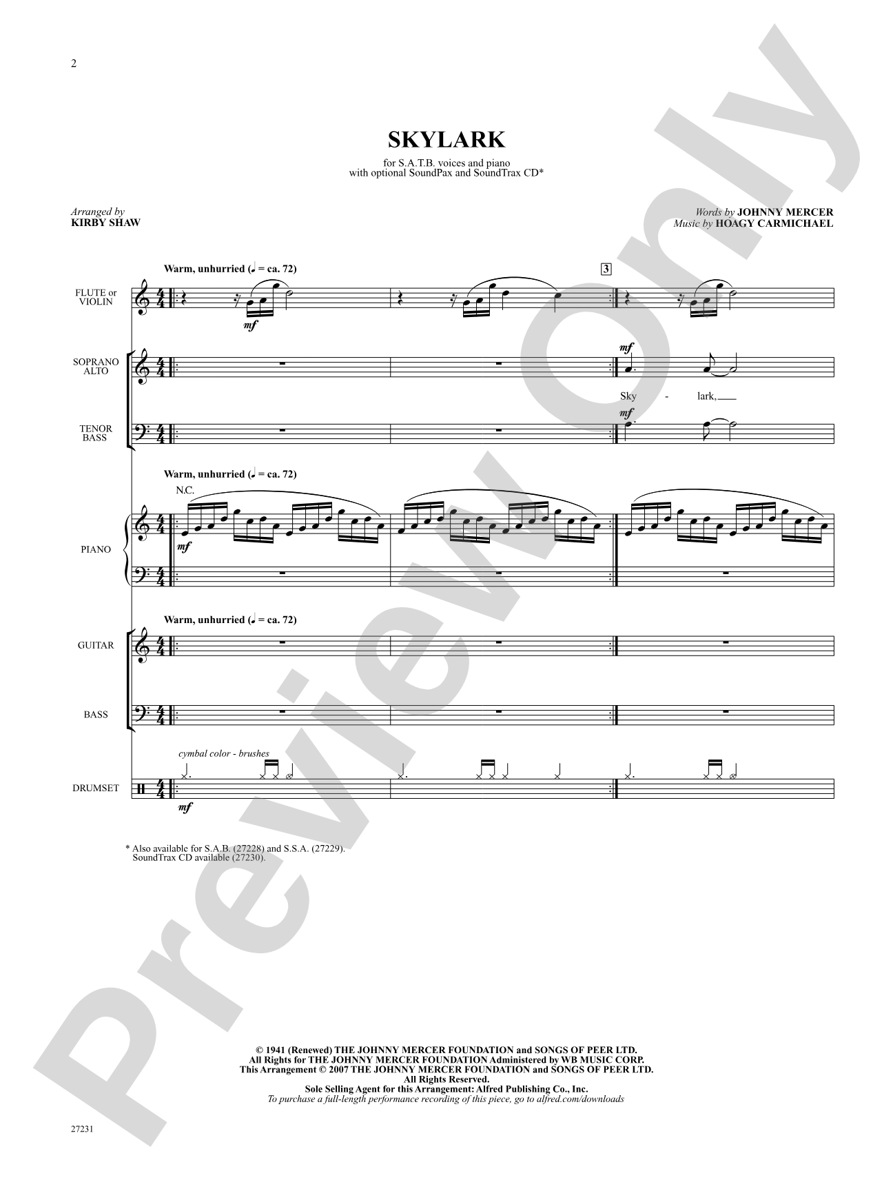 Skylark: Choral SoundPax