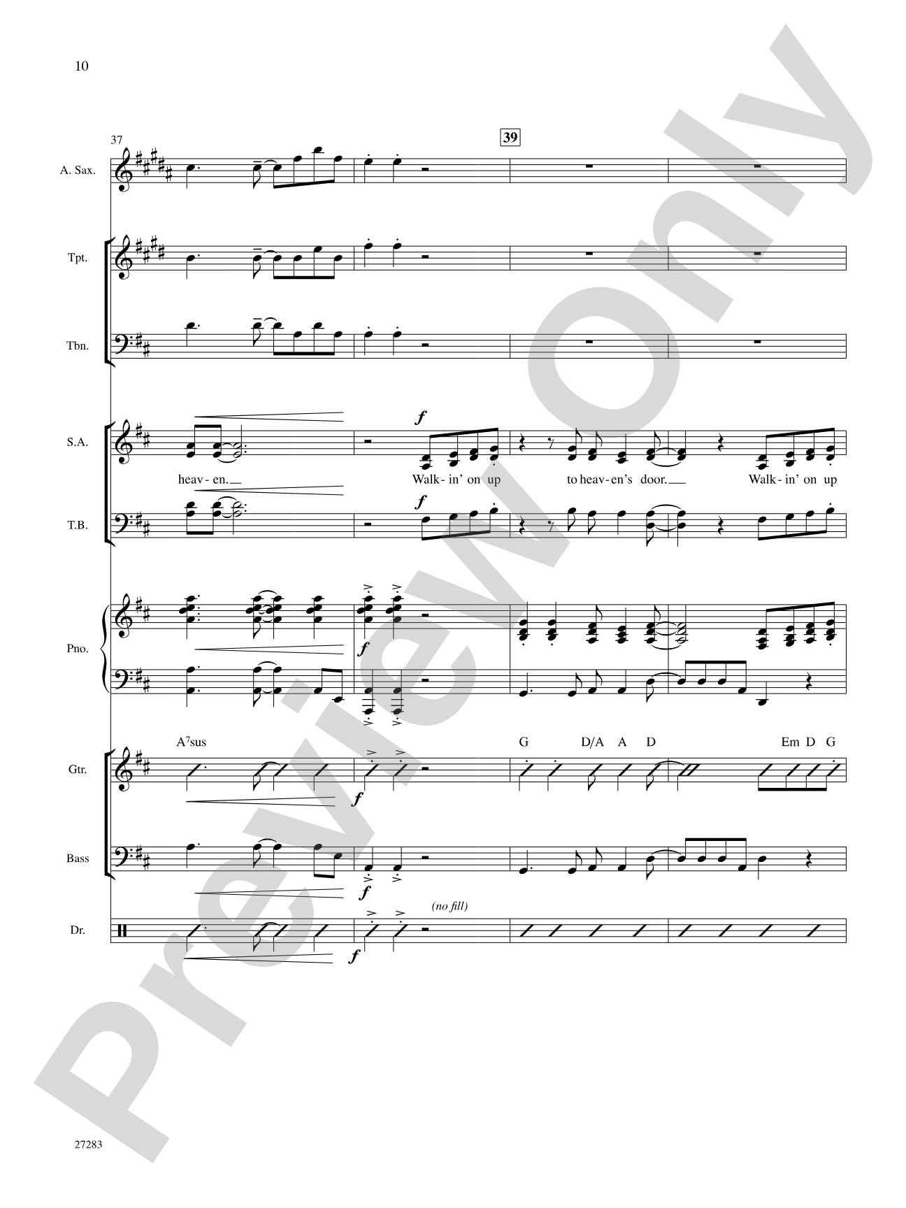 Walkin' On Up (To Heaven's Door): Choral SoundPax