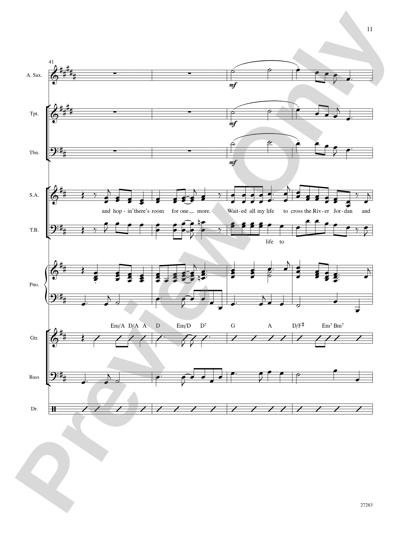 Walkin' On Up (To Heaven's Door): Choral SoundPax