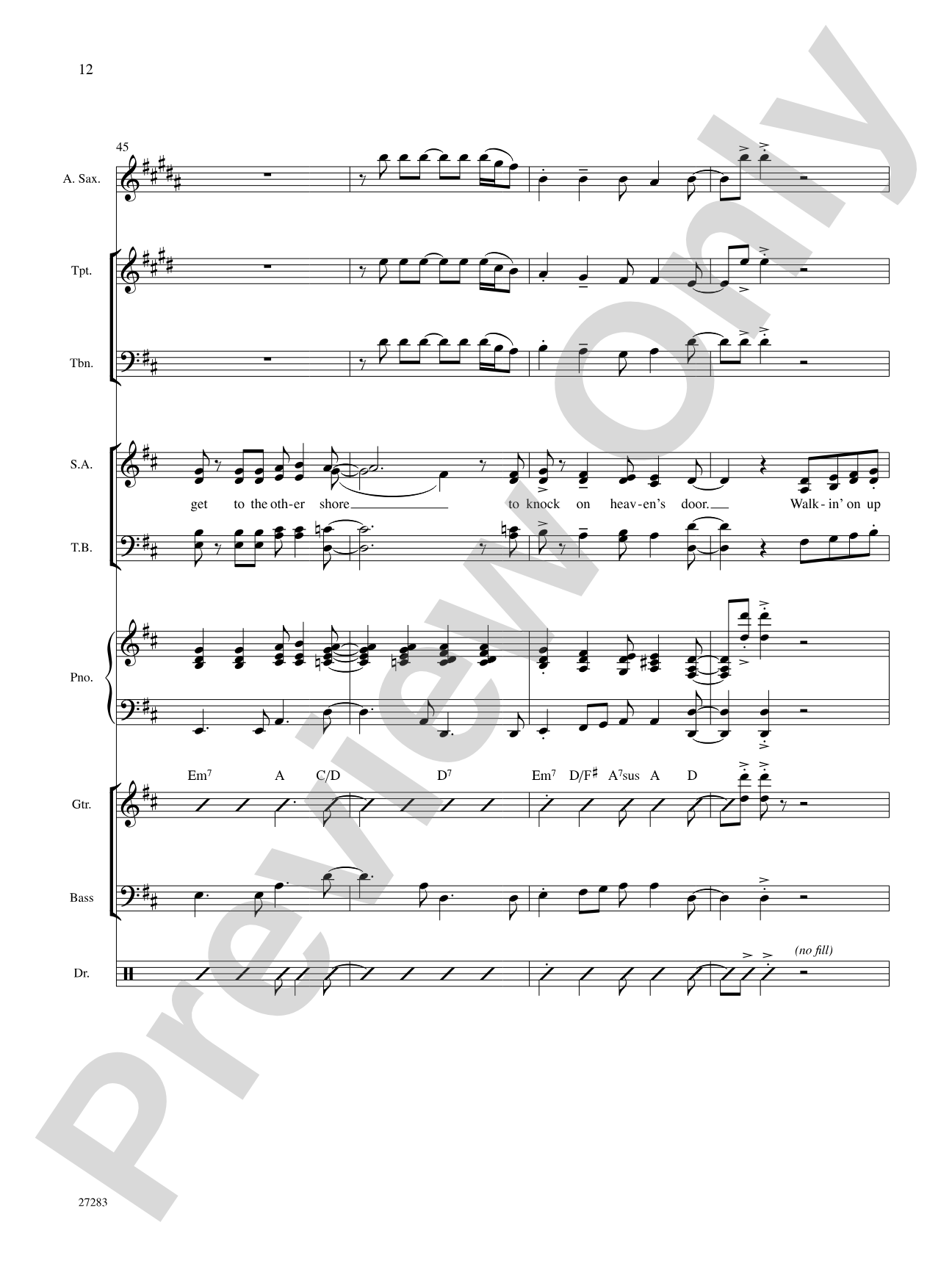 Walkin' On Up (To Heaven's Door): Choral SoundPax