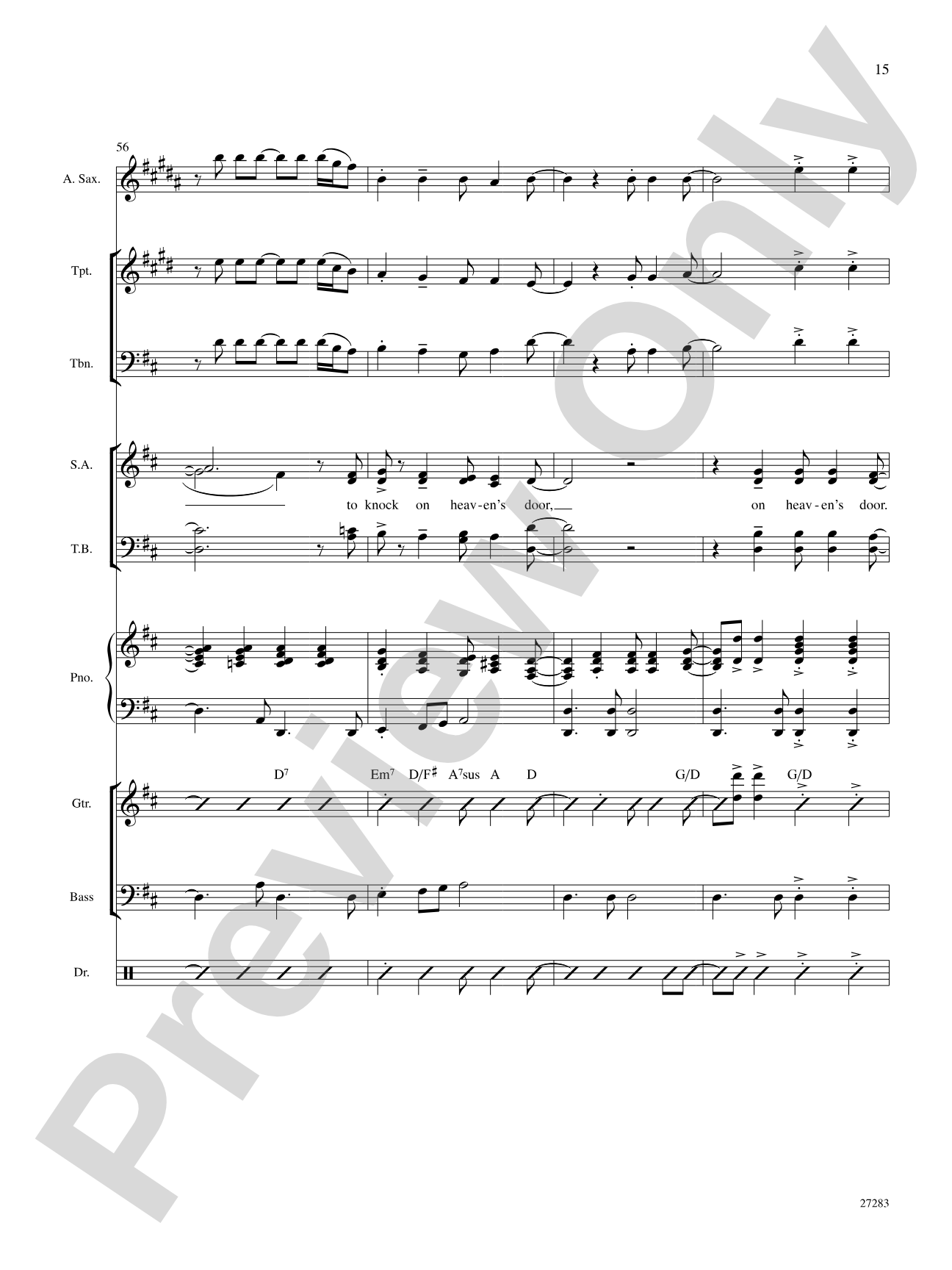 Walkin' On Up (To Heaven's Door): Choral SoundPax