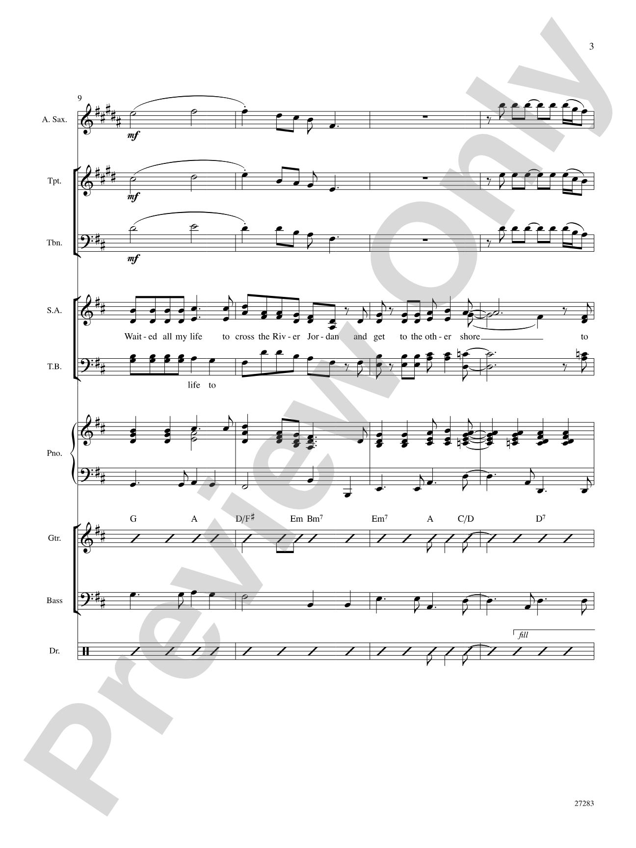 Walkin' On Up (To Heaven's Door): Choral SoundPax