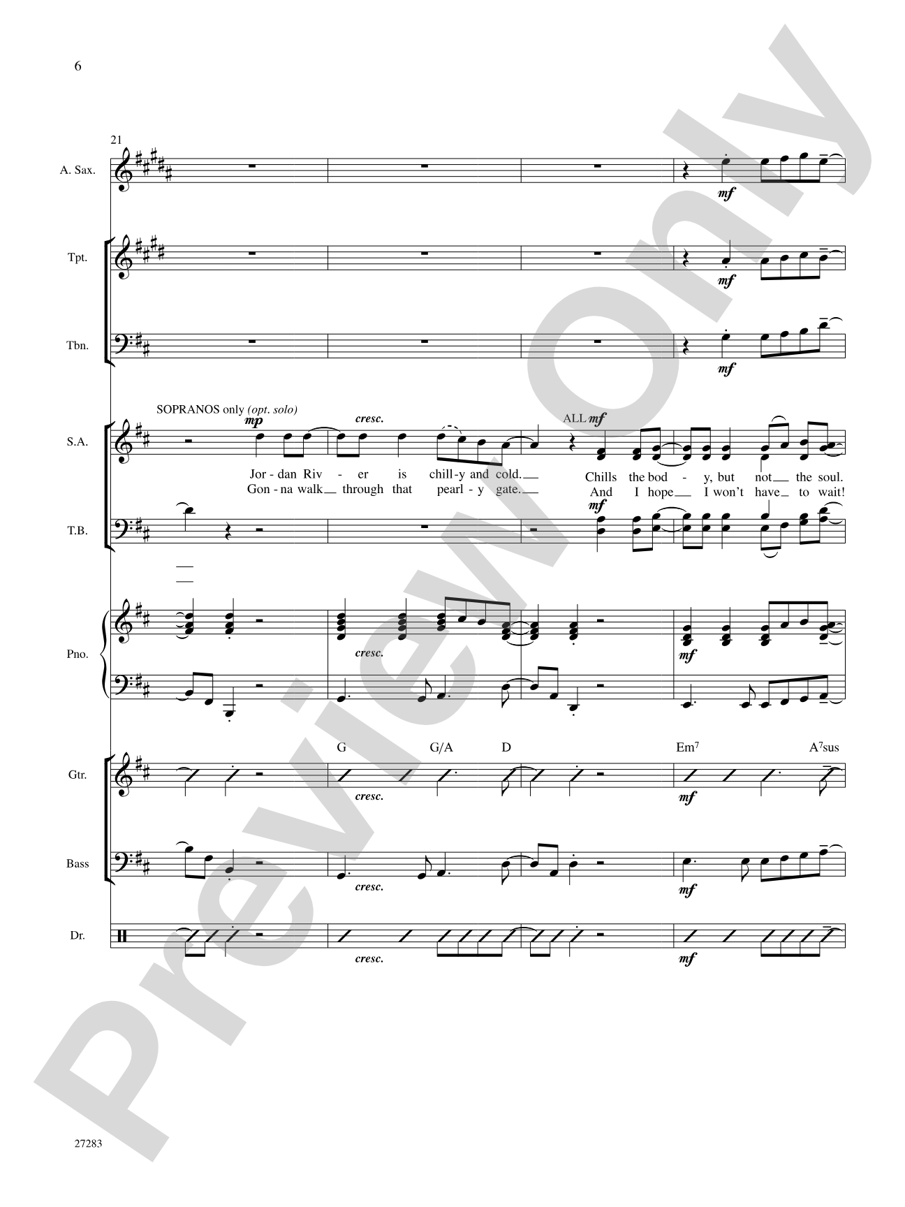 Walkin' On Up (To Heaven's Door): Choral SoundPax