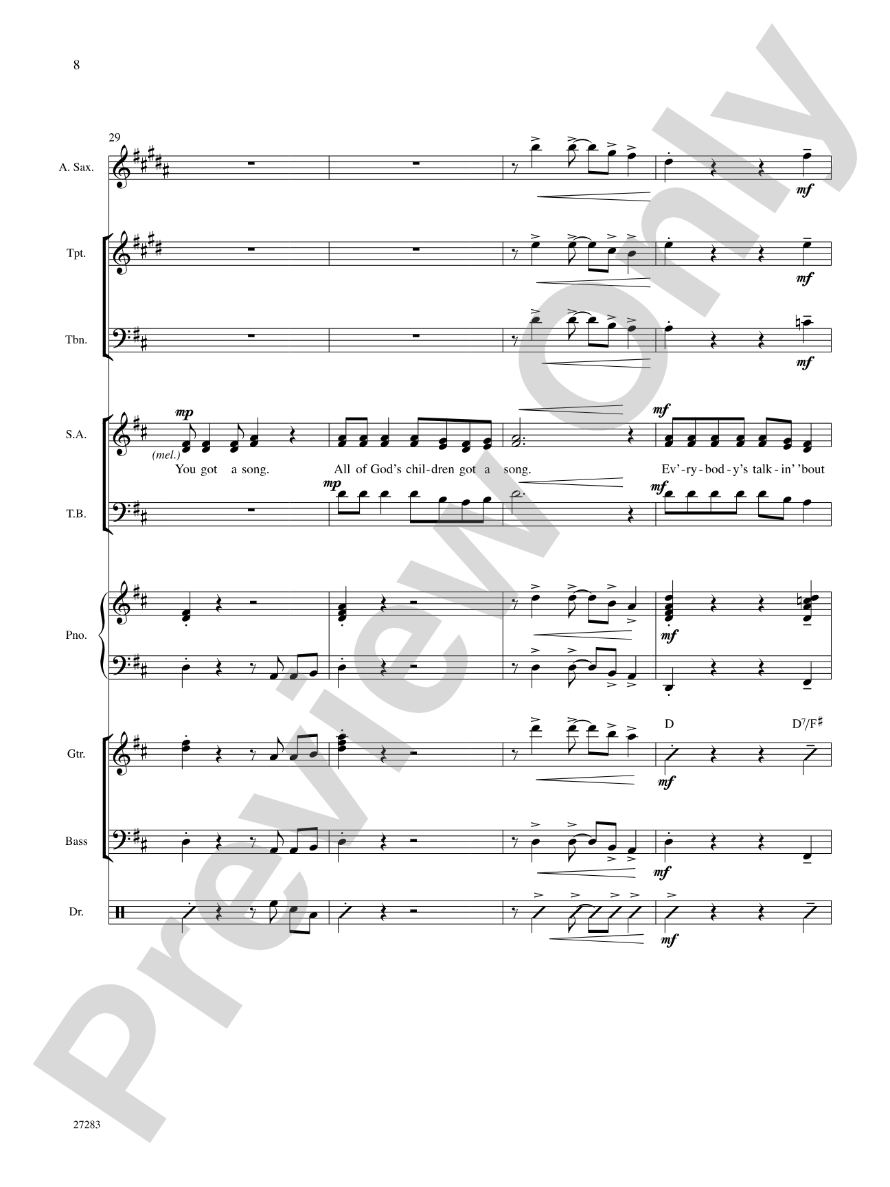 Walkin' On Up (To Heaven's Door): Choral SoundPax