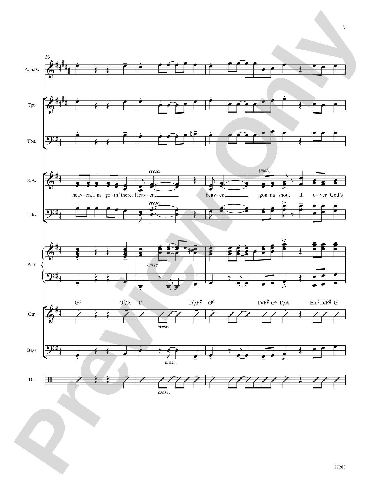 Walkin' On Up (To Heaven's Door): Choral SoundPax