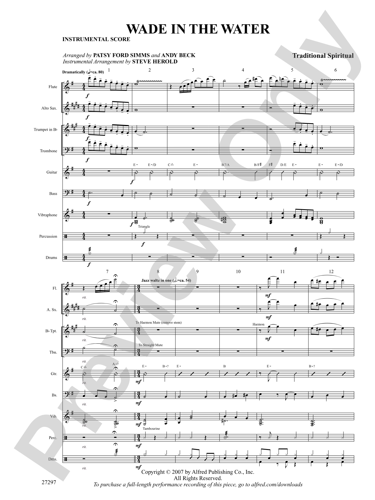 Wade in the Water: Choral SoundPax