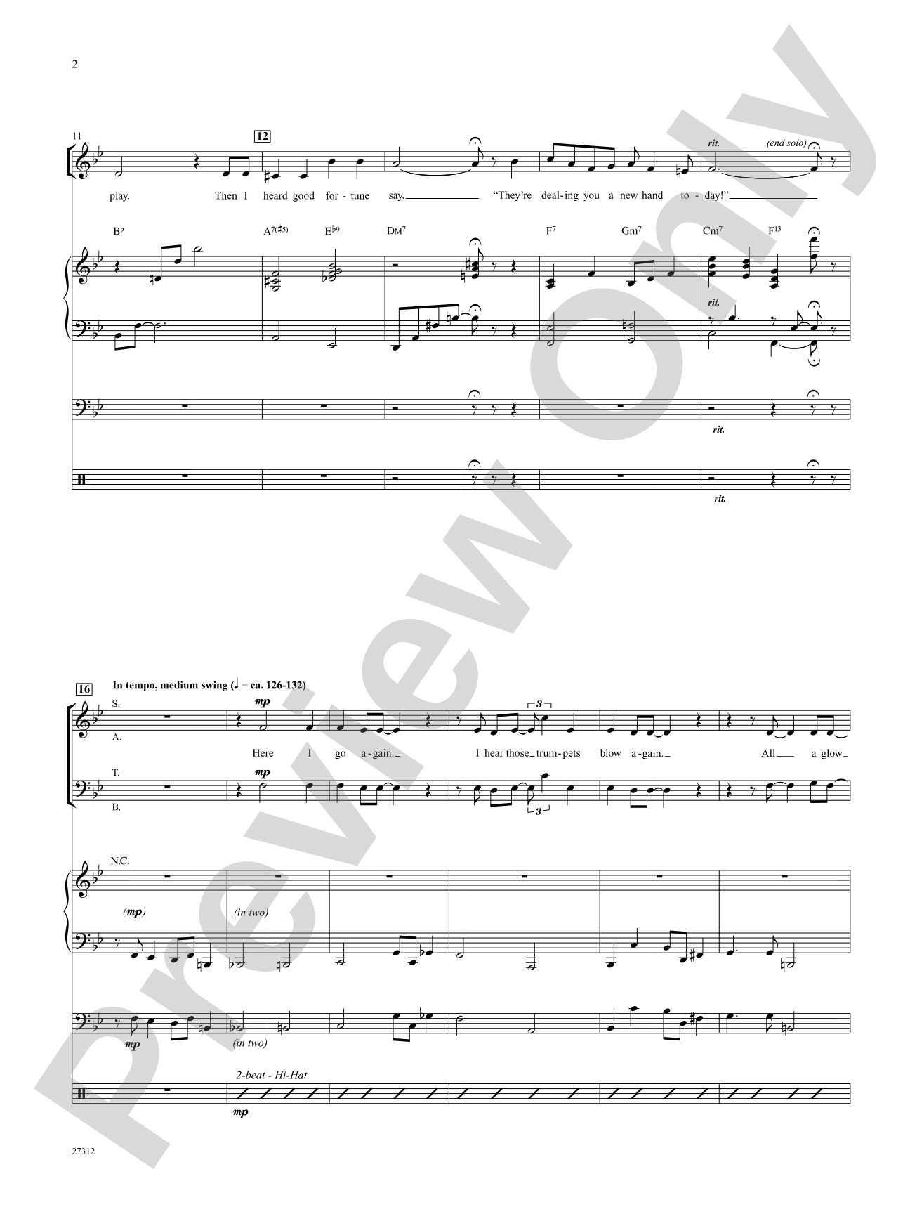 Taking a Chance on Love: Score: Choral SoundPax