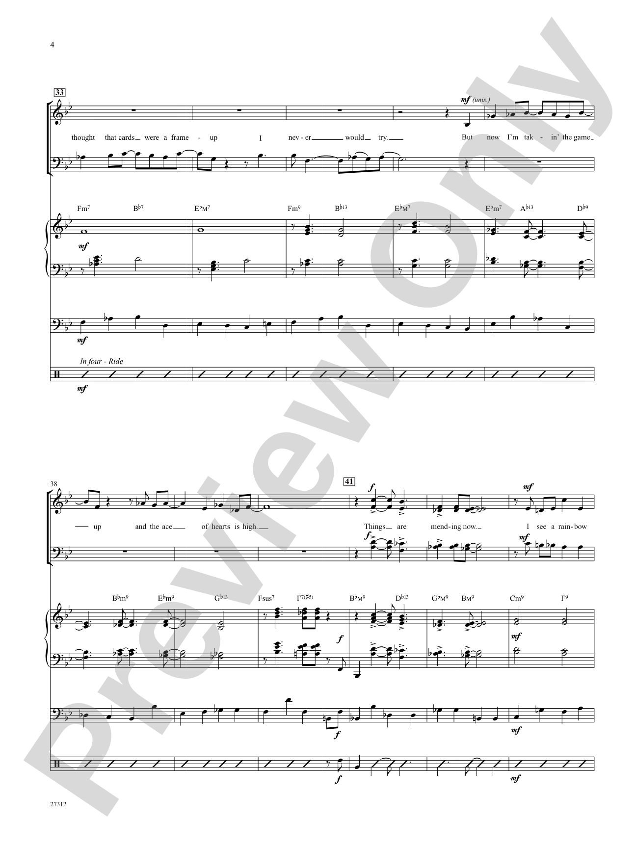 Taking a Chance on Love: Score: Choral SoundPax