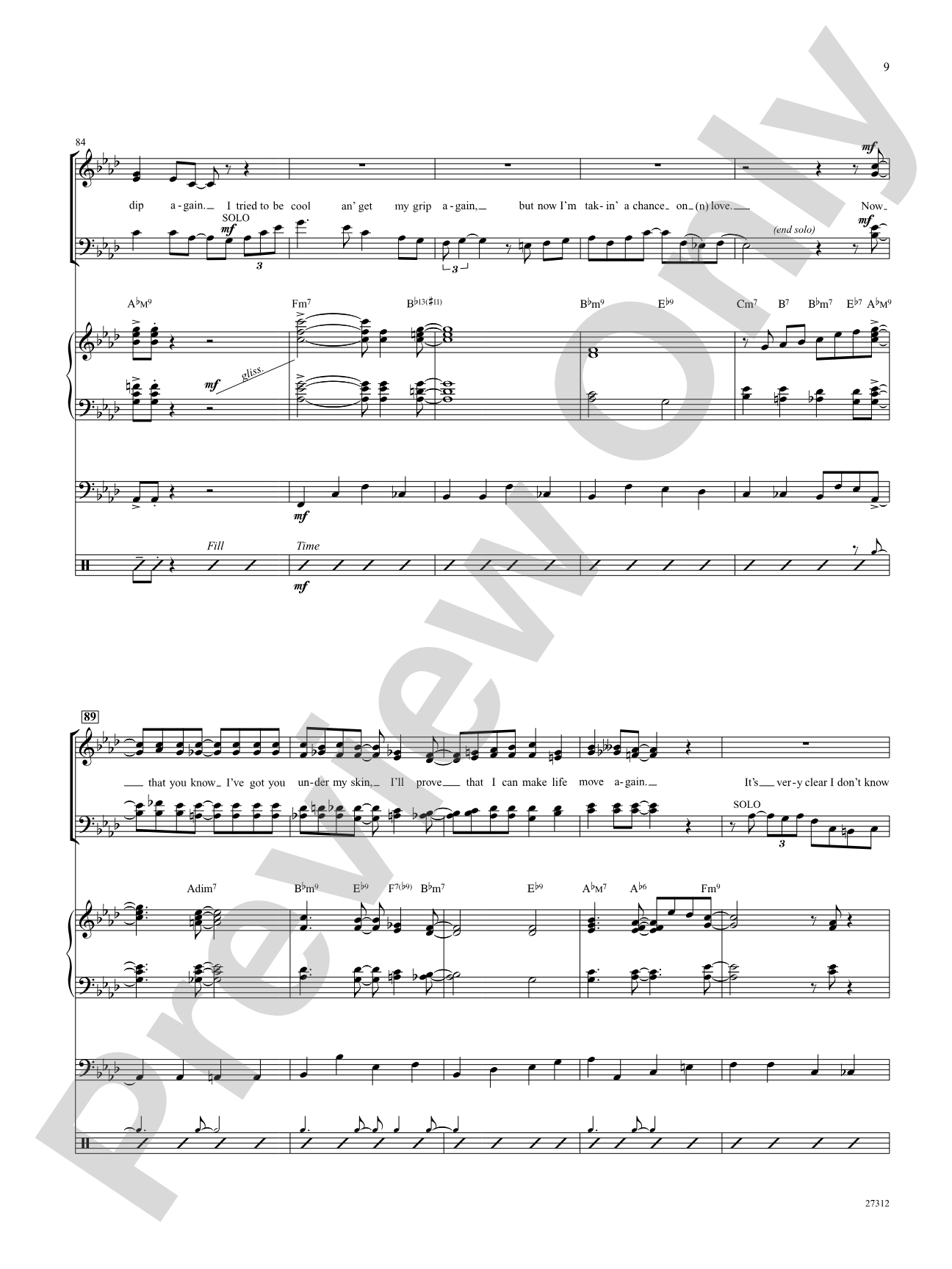 Taking a Chance on Love: Score: Choral SoundPax