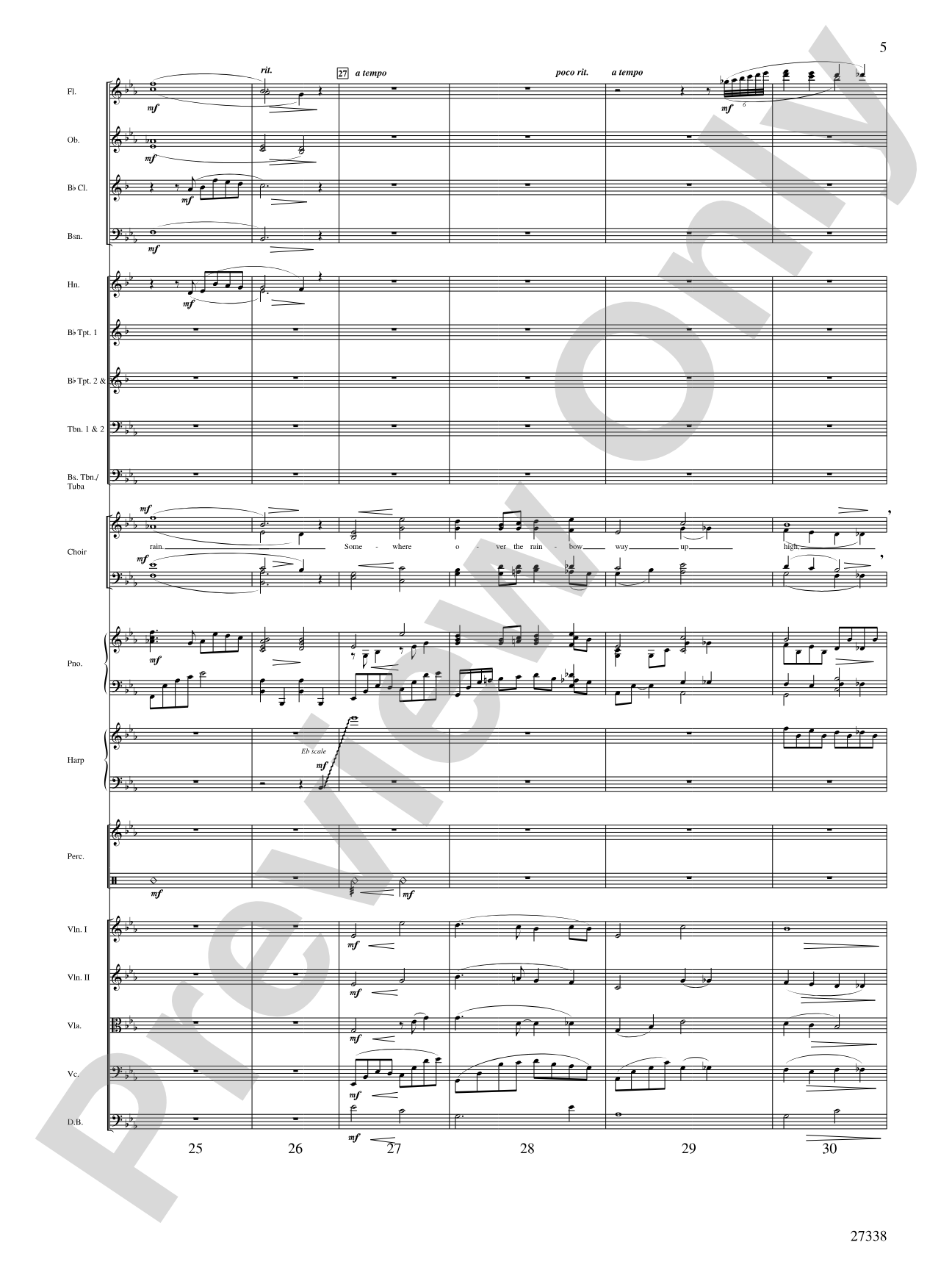 Over the Rainbow (from the musical The Wizard of Oz): Choral SoundPax