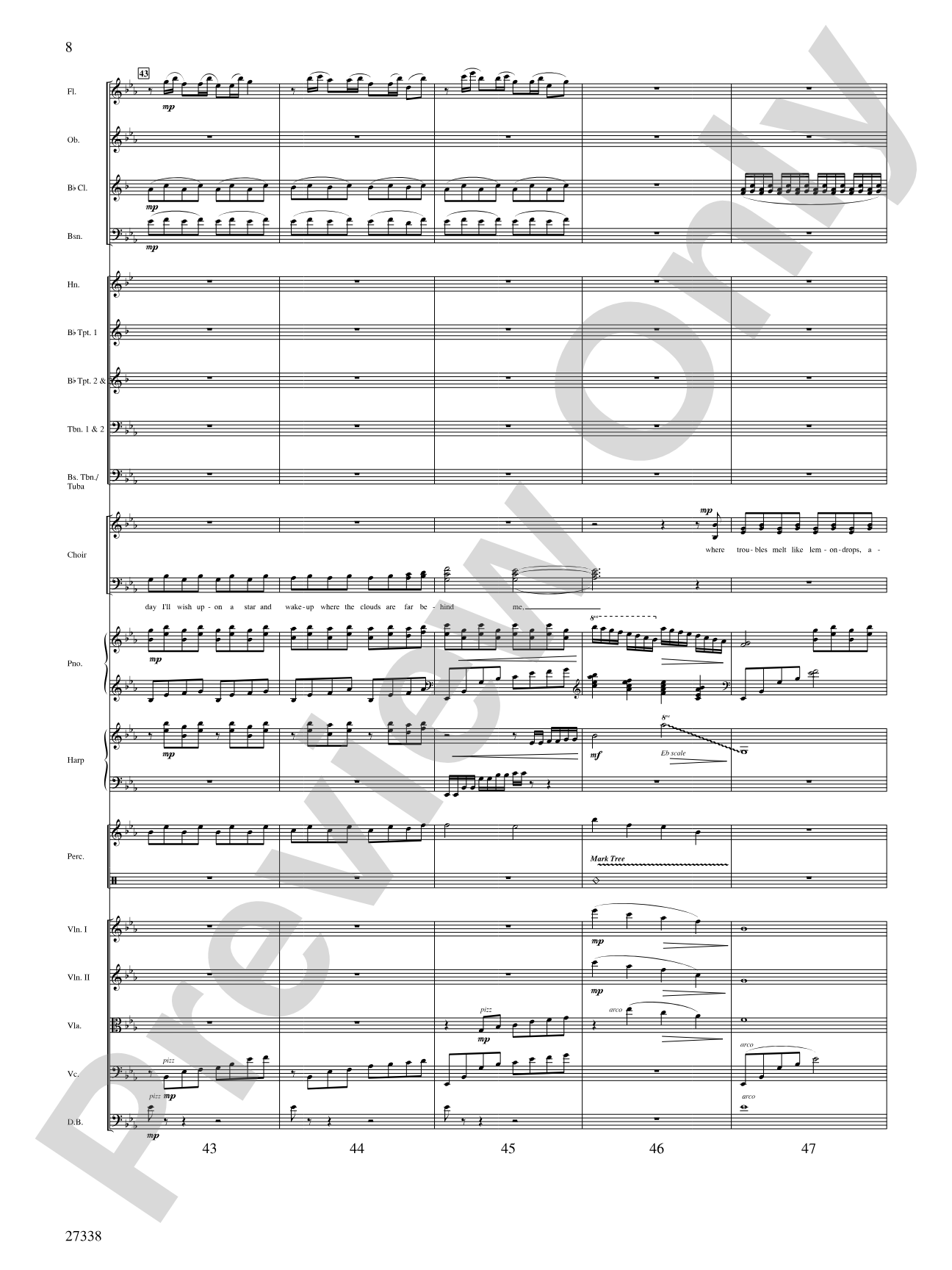 Over the Rainbow (from the musical The Wizard of Oz): Choral SoundPax