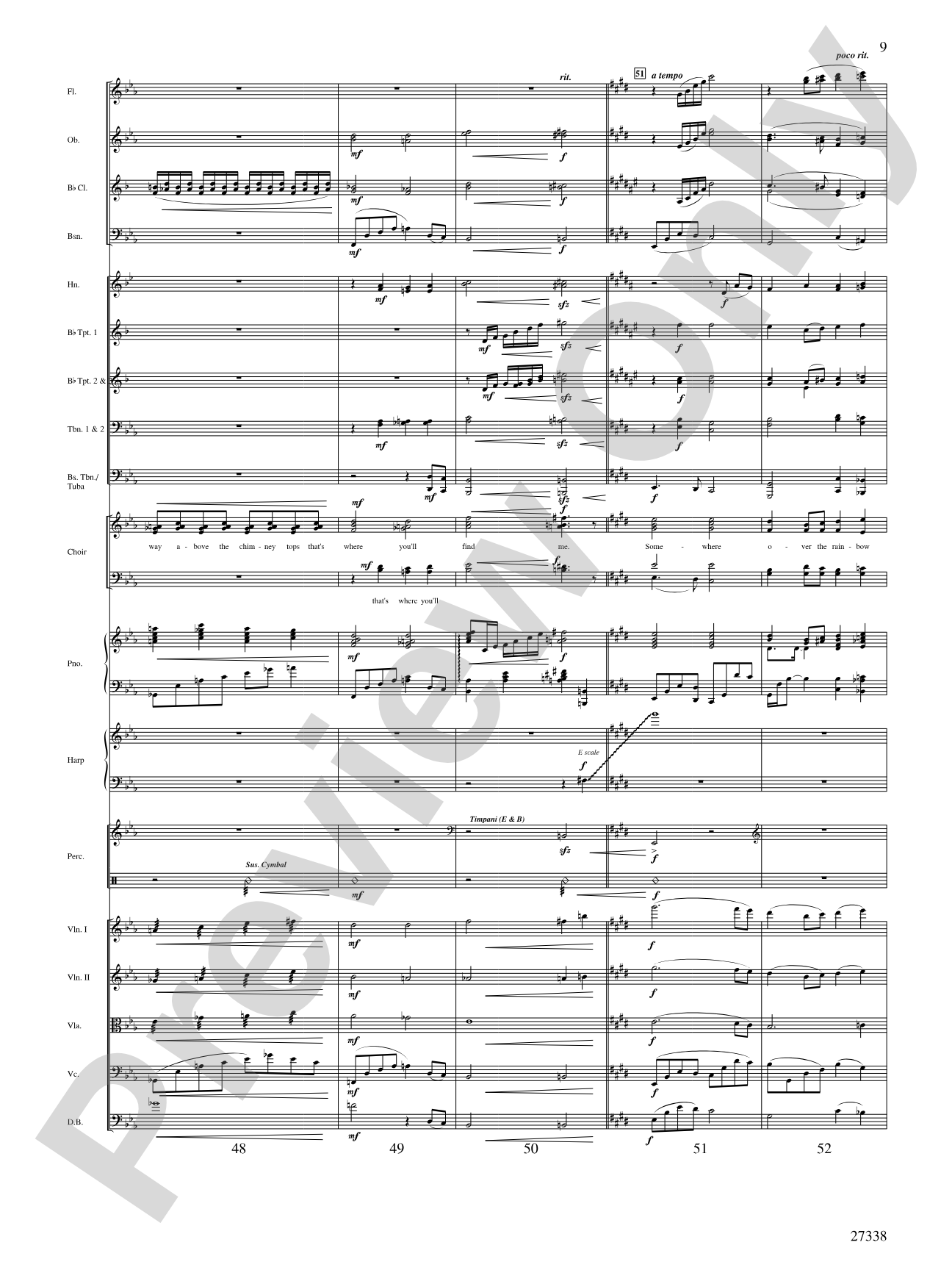 Over the Rainbow (from the musical The Wizard of Oz): Choral SoundPax