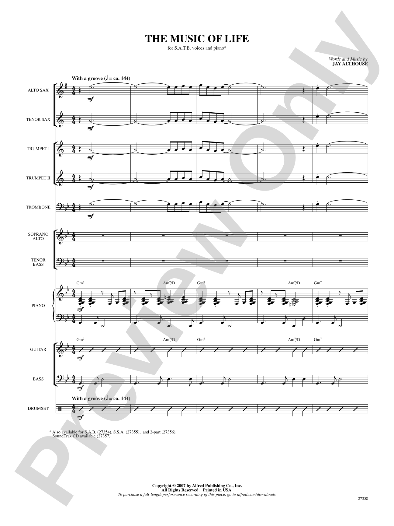 The Music of Life: Choral SoundPax