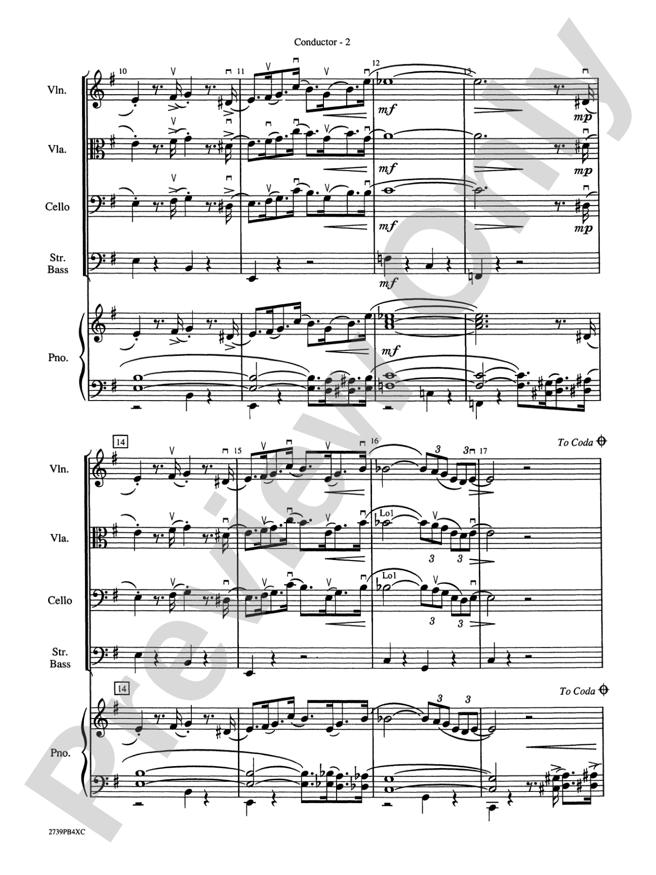 The Pink Panther: String Orchestra Conductor Score & Parts