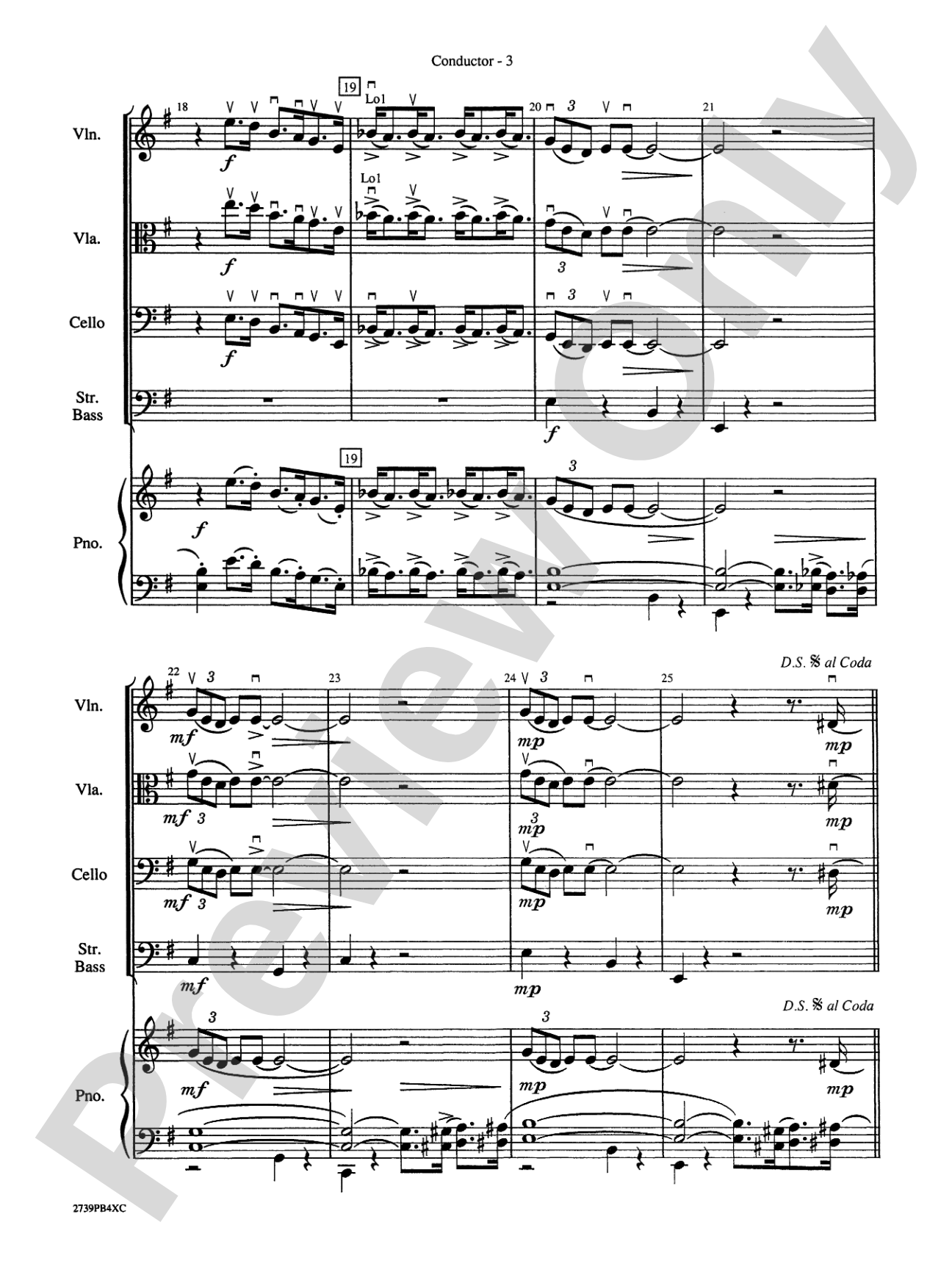 The Pink Panther: String Orchestra Conductor Score & Parts