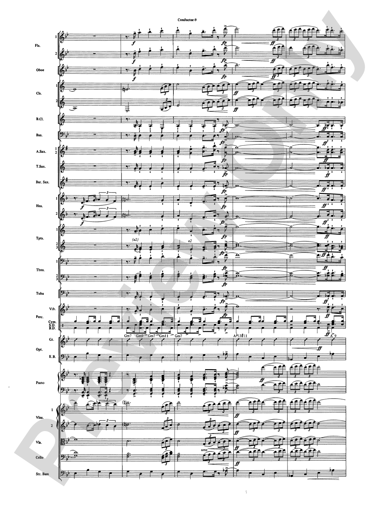 The Pink Panther: Full Orchestra Conductor Score & Parts