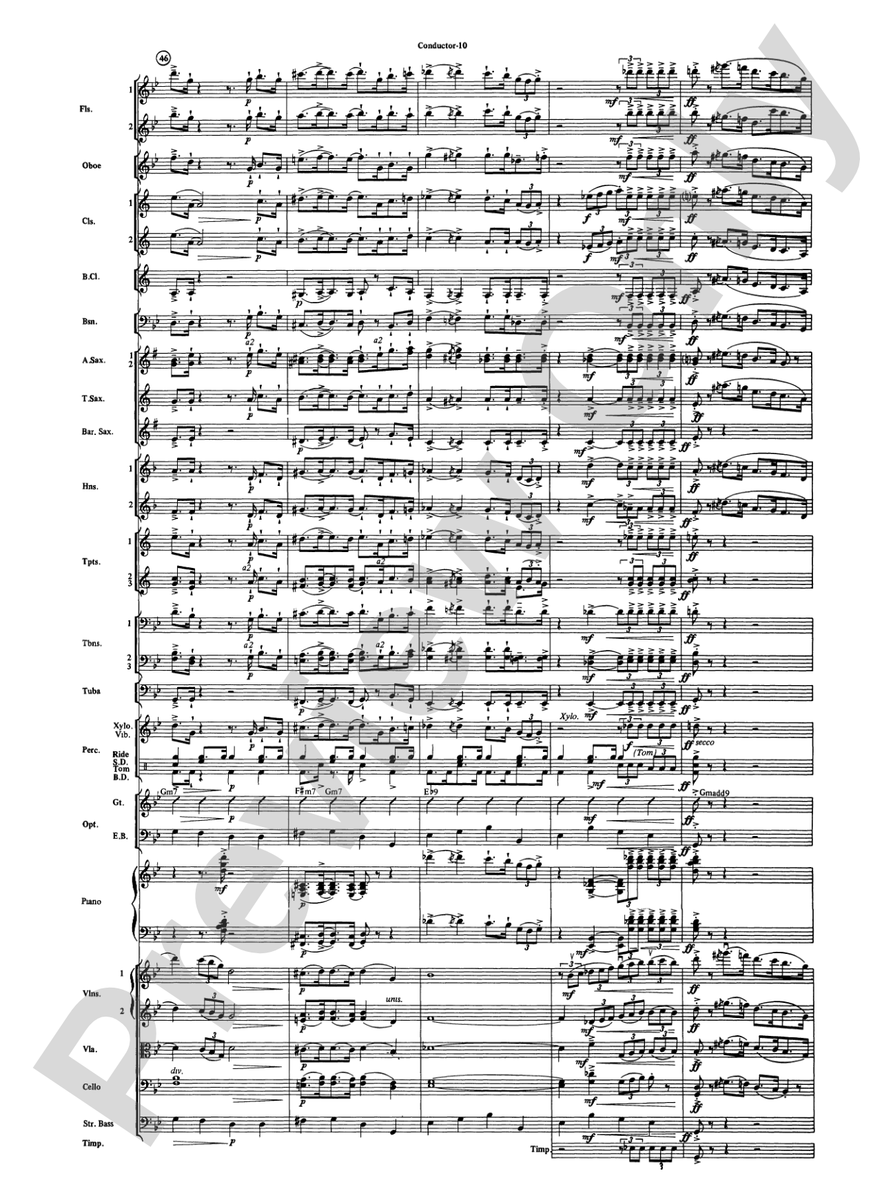 The Pink Panther: Full Orchestra Conductor Score & Parts