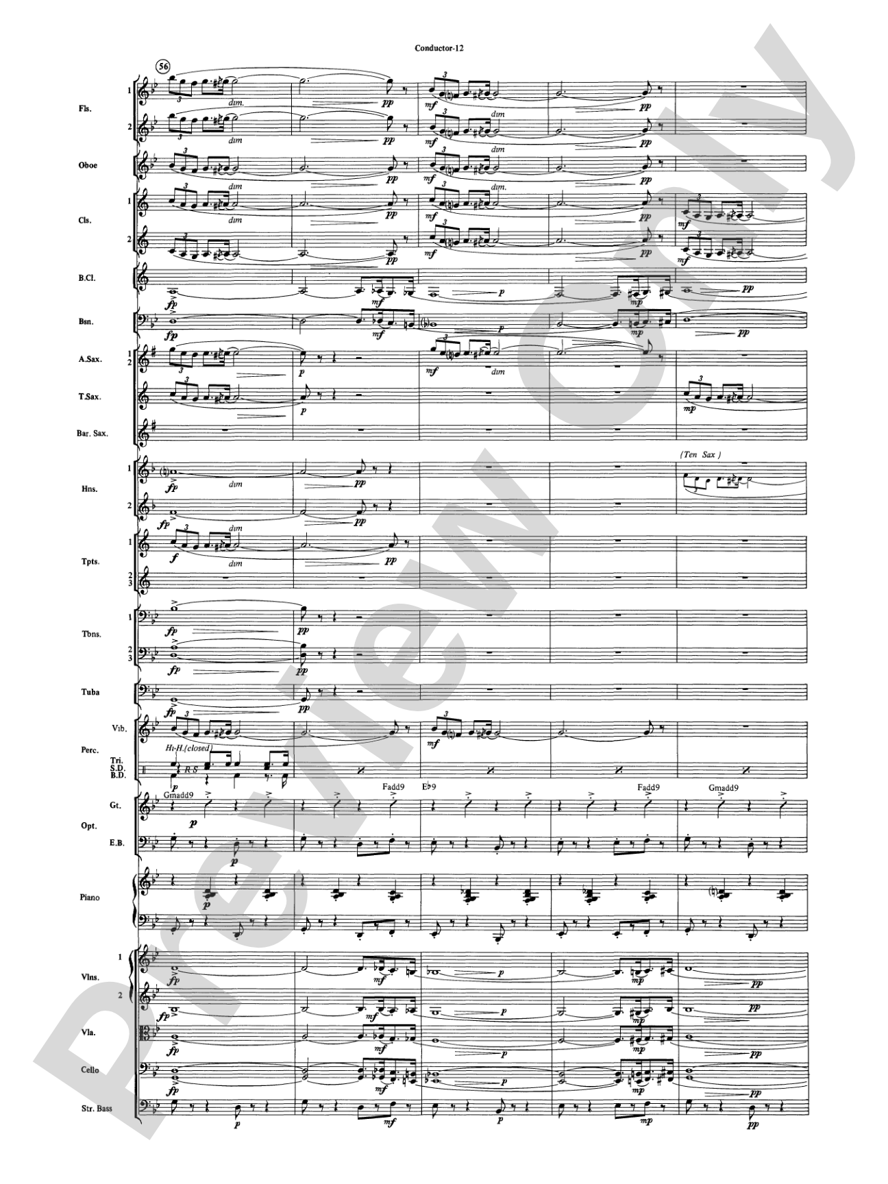 The Pink Panther: Full Orchestra Conductor Score & Parts