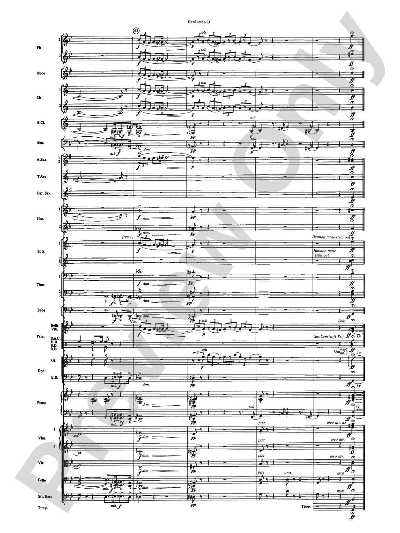 The Pink Panther: Full Orchestra Conductor Score & Parts
