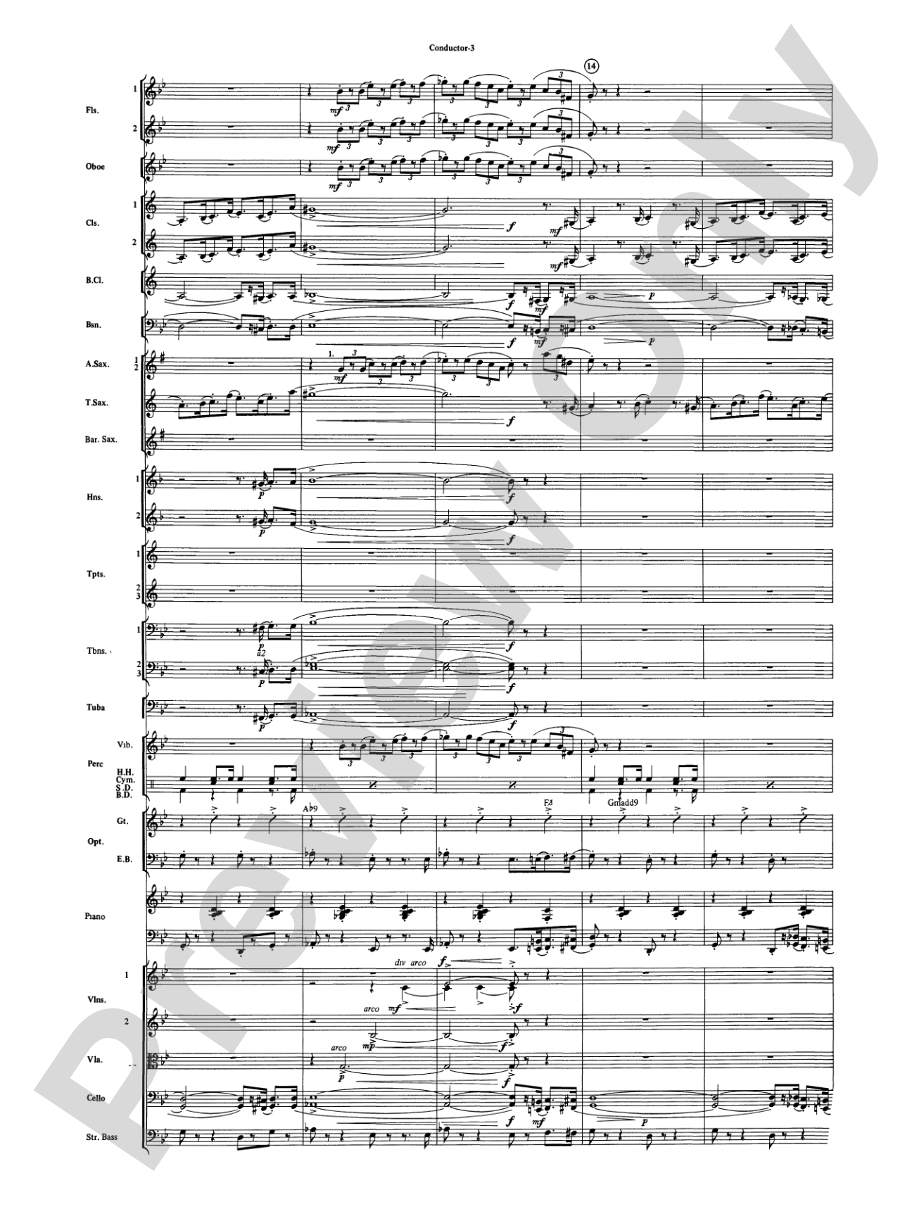 The Pink Panther: Full Orchestra Conductor Score & Parts