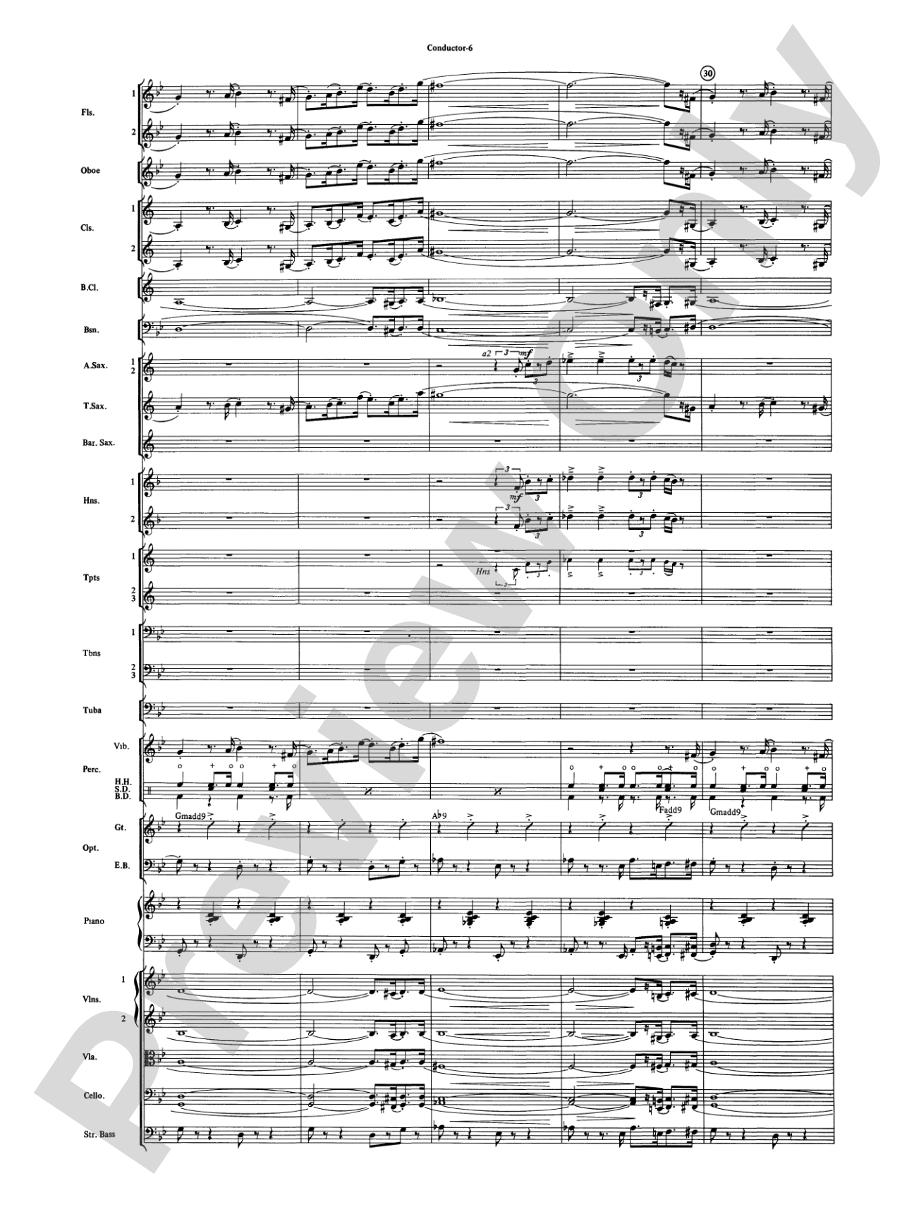 The Pink Panther: Full Orchestra Conductor Score & Parts
