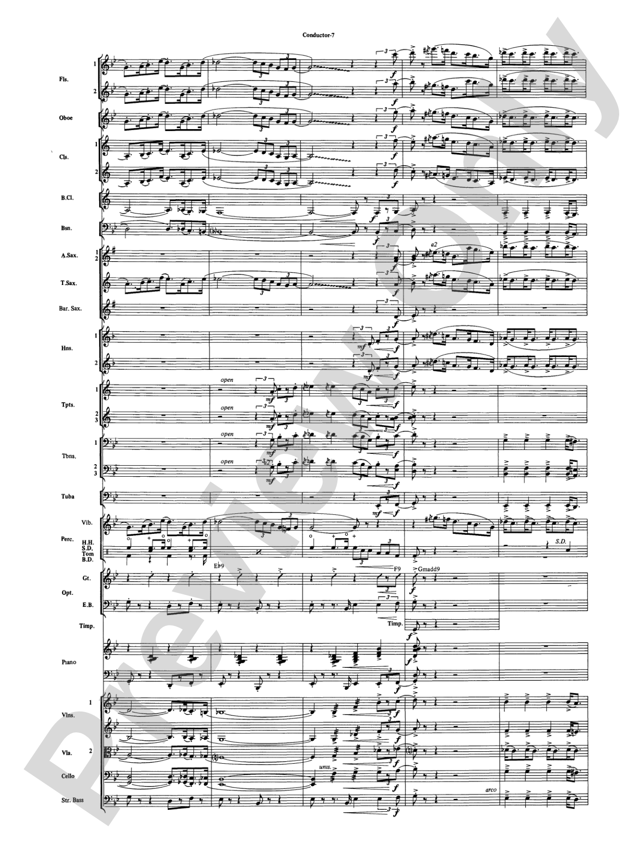 The Pink Panther: Full Orchestra Conductor Score & Parts