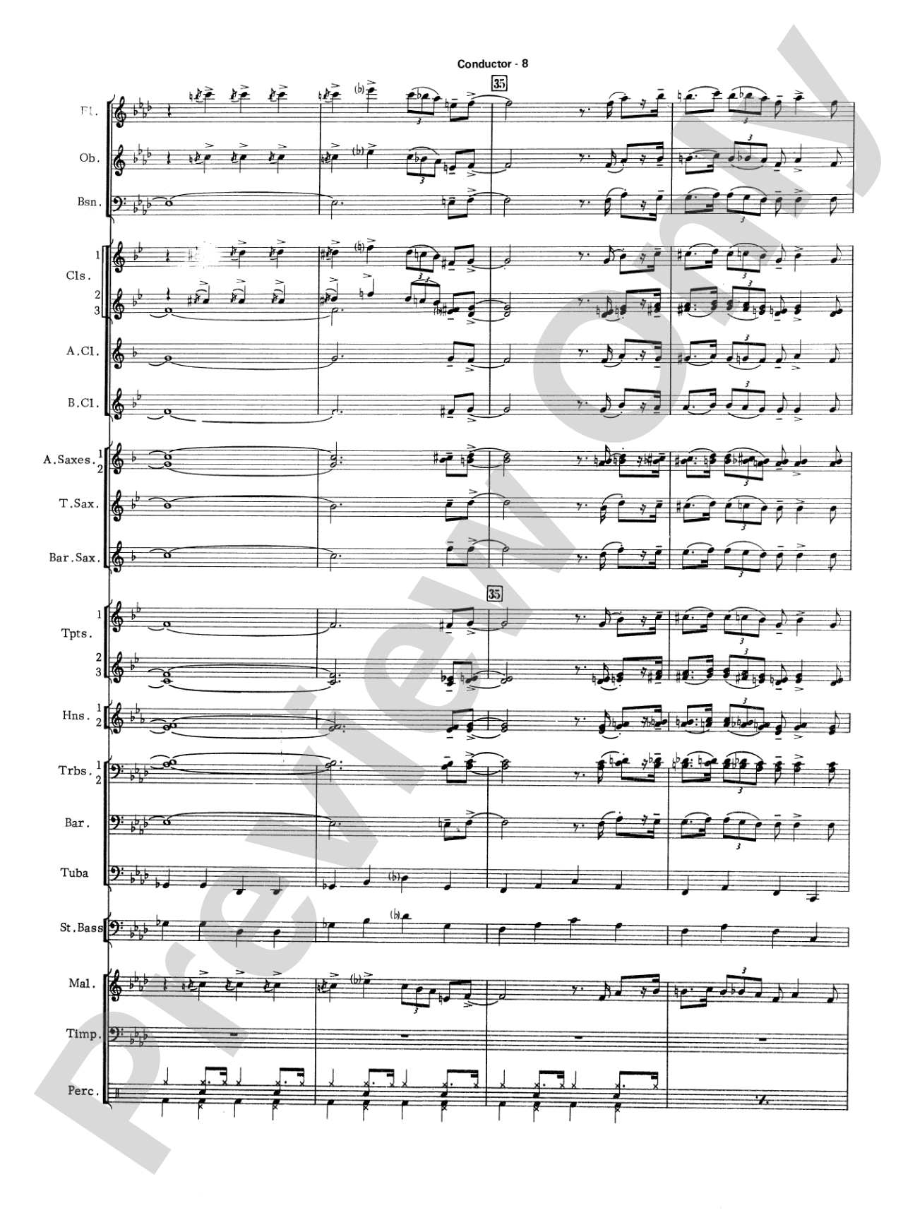 The Pink Panther: Concert Band Conductor Score & Parts