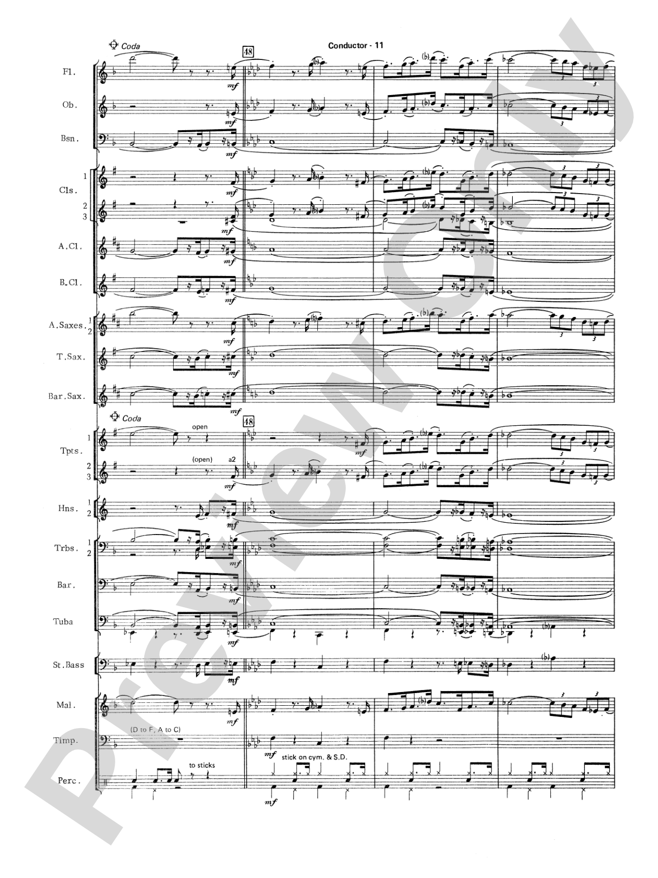 The Pink Panther: Concert Band Conductor Score & Parts