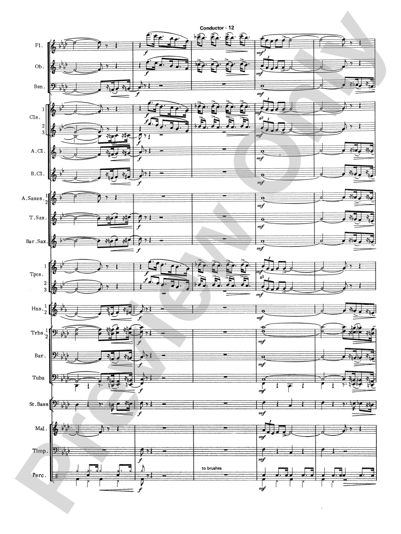 The Pink Panther: Concert Band Conductor Score & Parts