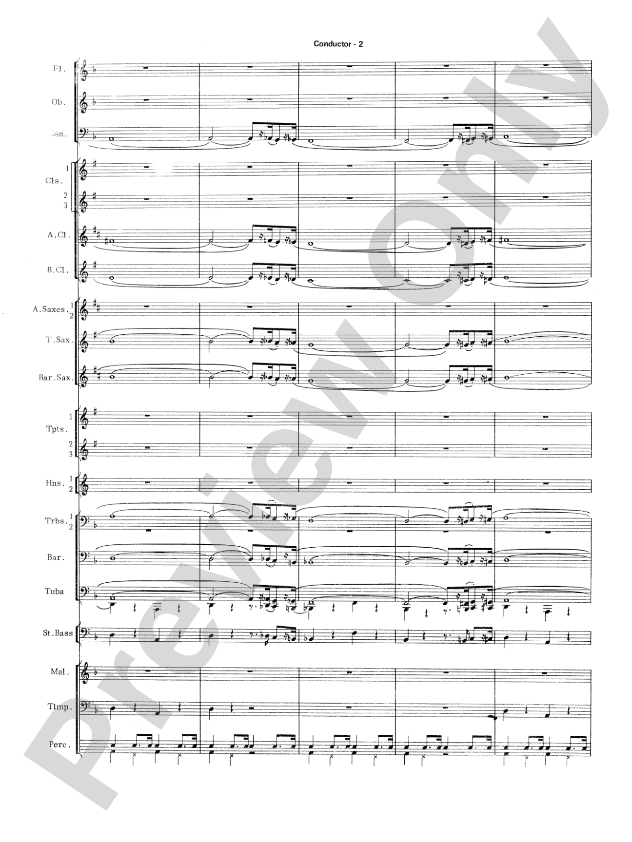 The Pink Panther: Concert Band Conductor Score & Parts